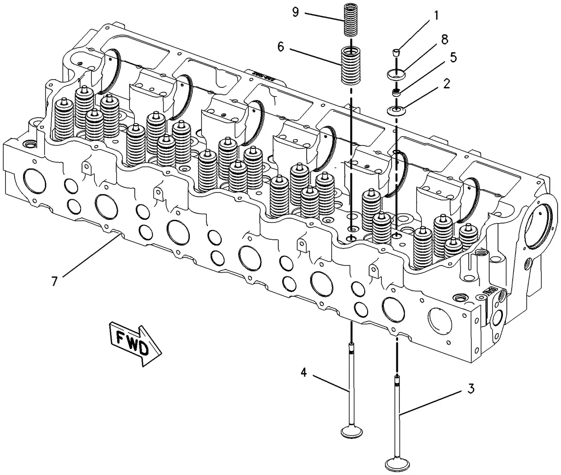 C15 · BASIC ENGINE · 234-9185 CAT parts diagram