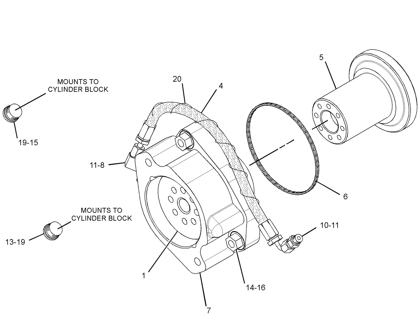 C15 6V8374 parts diagram