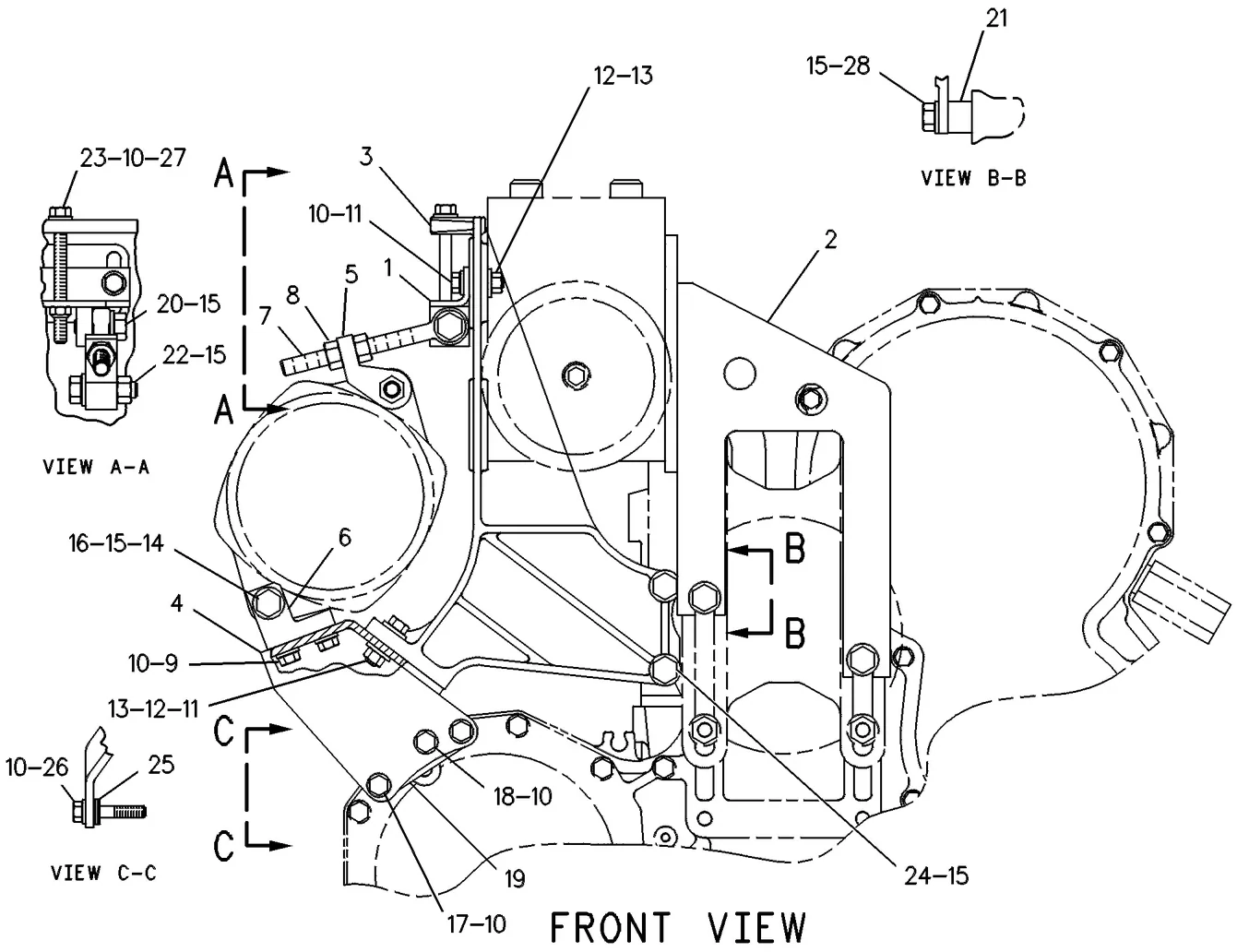 C15 · BASIC ENGINE · 129-5162 CAT parts diagram