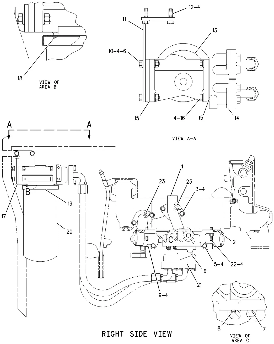 C15 · LUBRICATION SYSTEM · 114-1922 CAT parts diagram