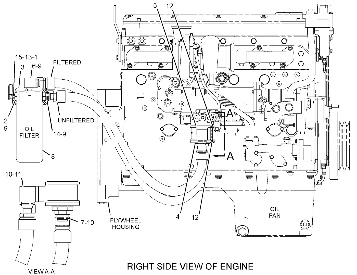 C15 · LUBRICATION SYSTEM · 304-3733 CAT parts diagram