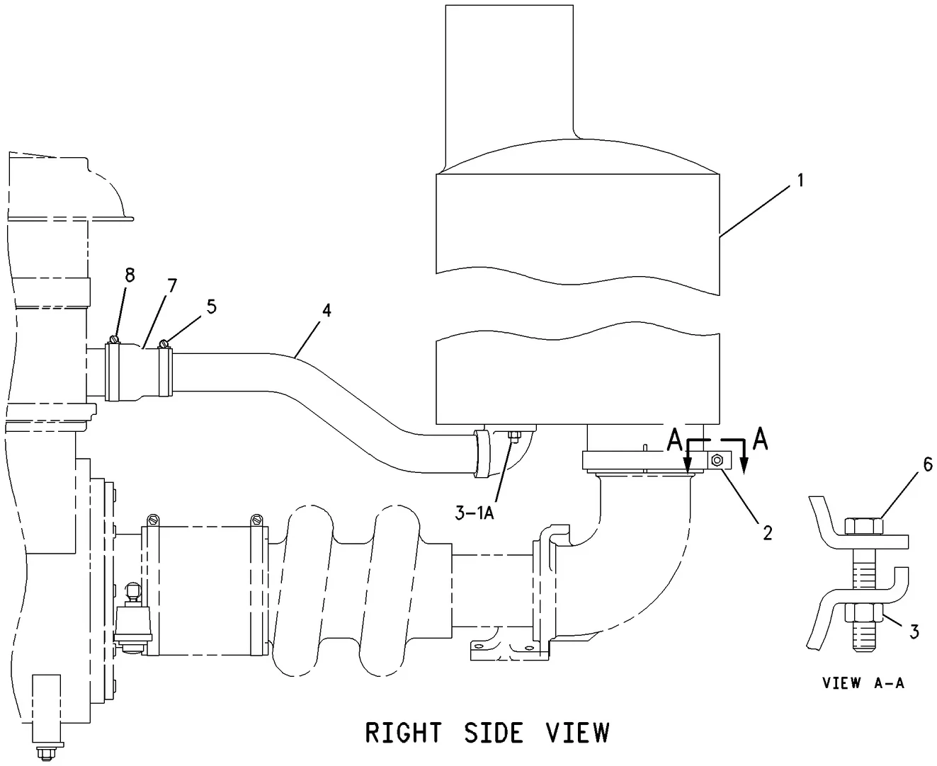 C15 · AIR INLET AND EXHAUST SYSTEM · 193-1358 CAT parts diagram