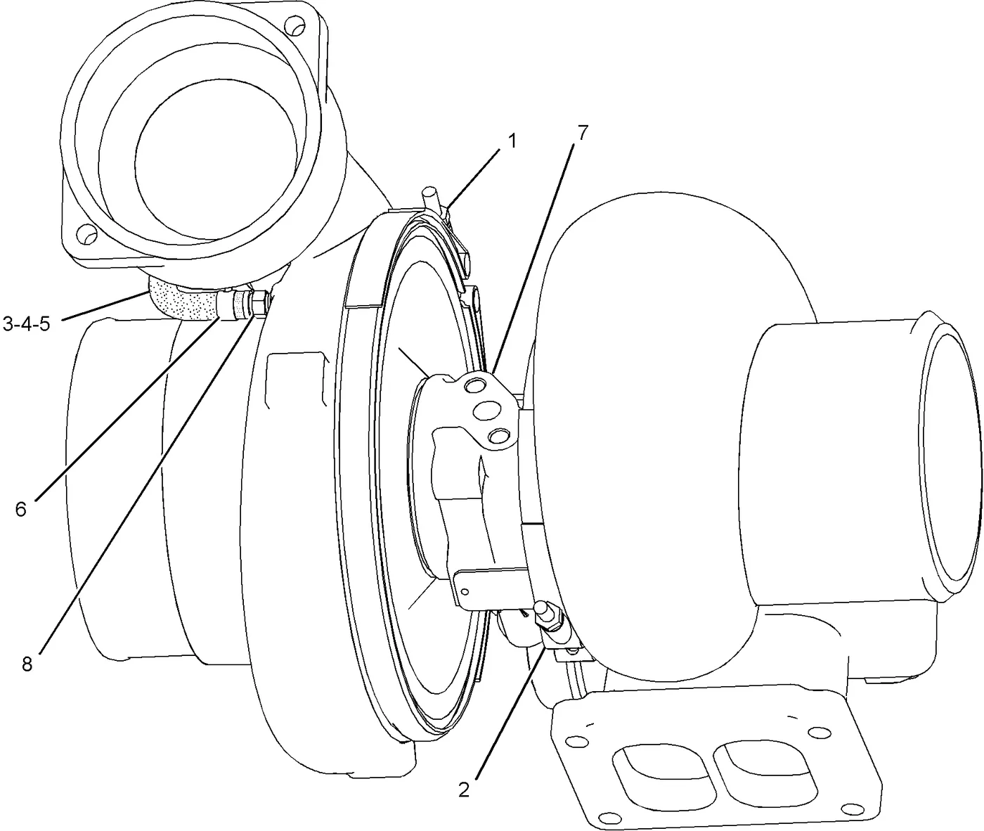 C15 · AIR INLET AND EXHAUST SYSTEM · 242-3492 CAT parts diagram