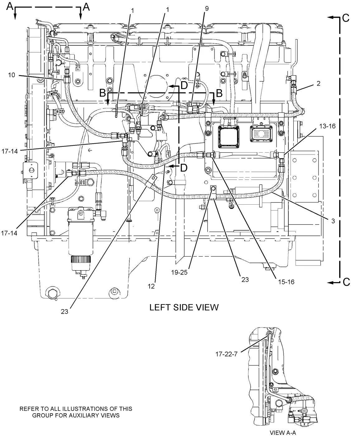 C15 · FUEL SYSTEM · 255-0654 CAT parts diagram