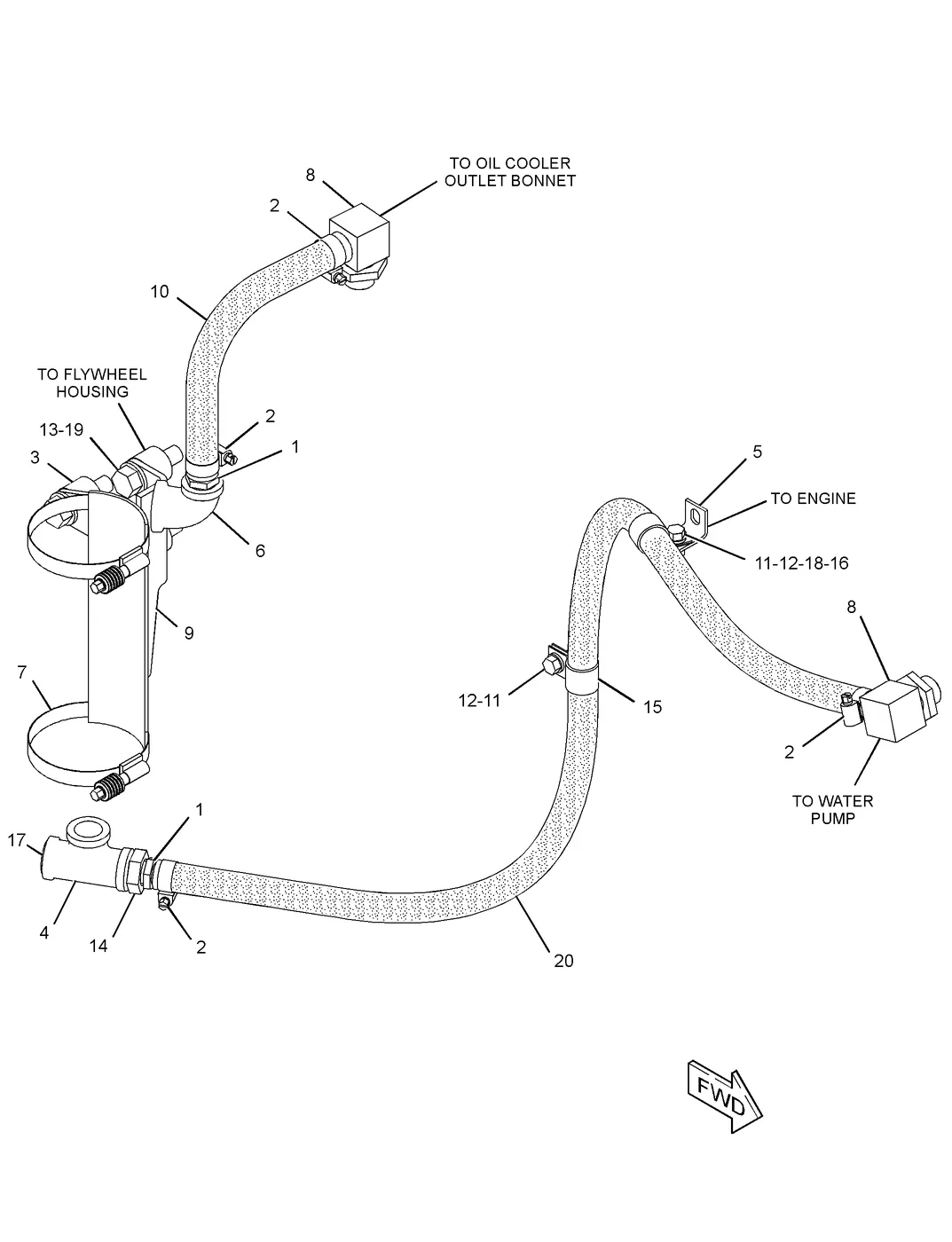 C15 6S6843 parts diagram