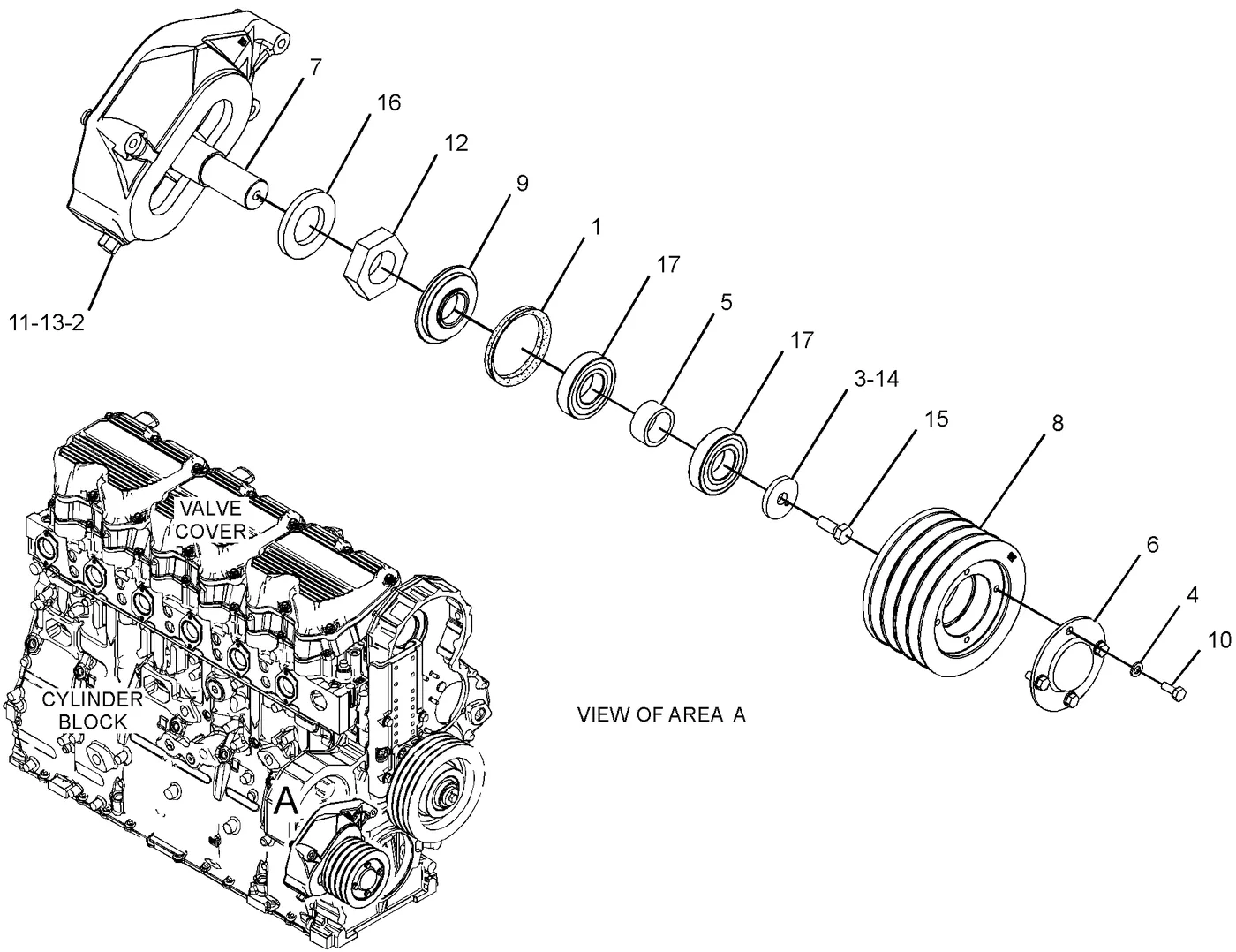 C15 8C5238 parts diagram