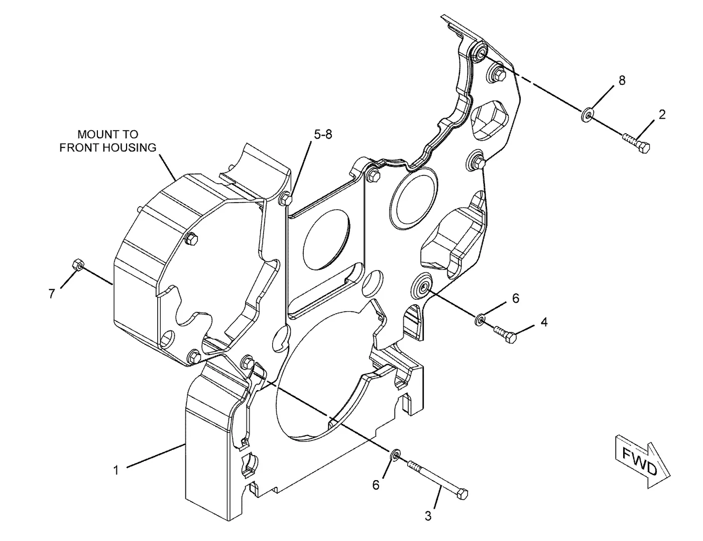 C15 · ENGINE ARRANGEMENT · 286-4921