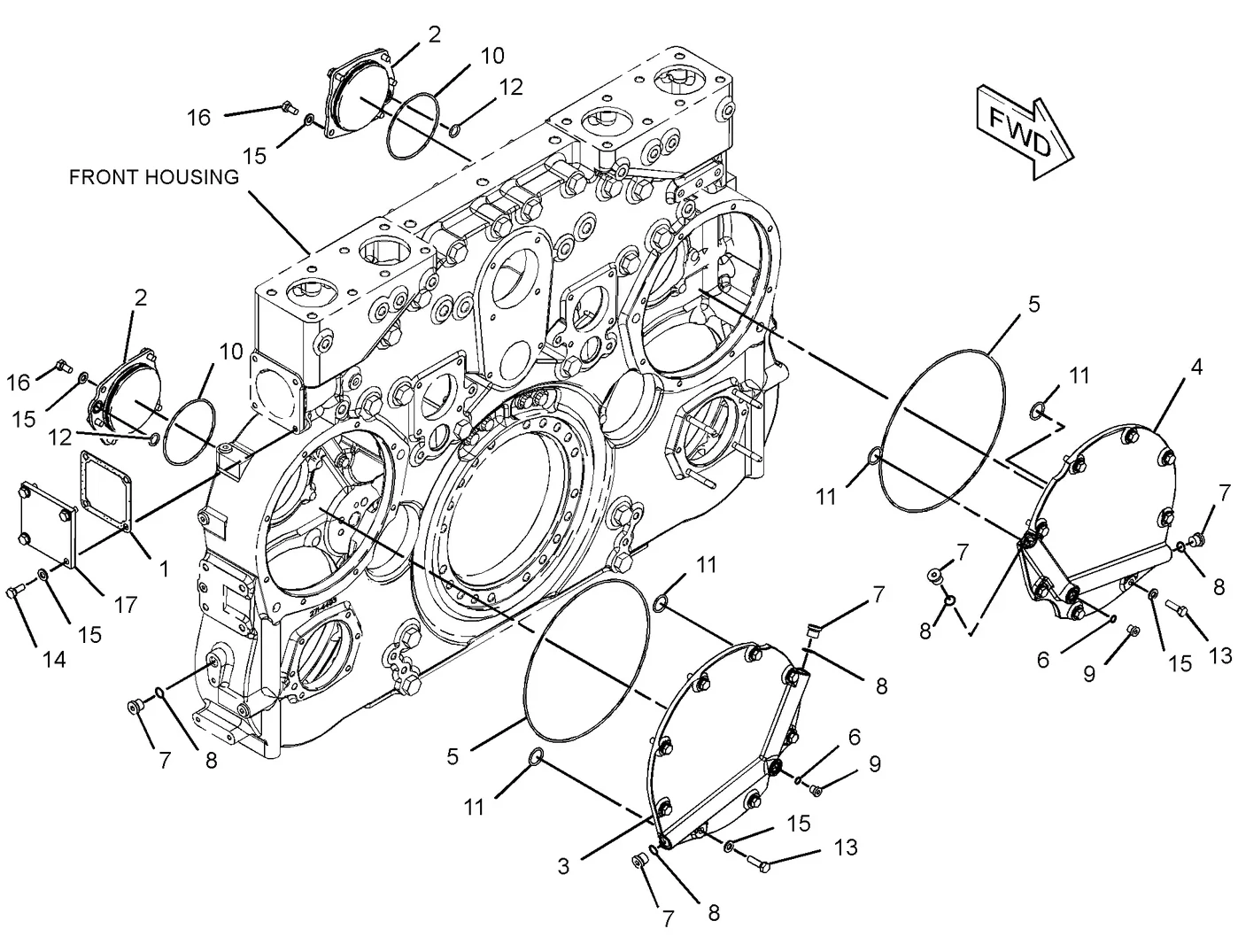 C175 · BASIC ENGINE · 254-5899 CAT parts diagram