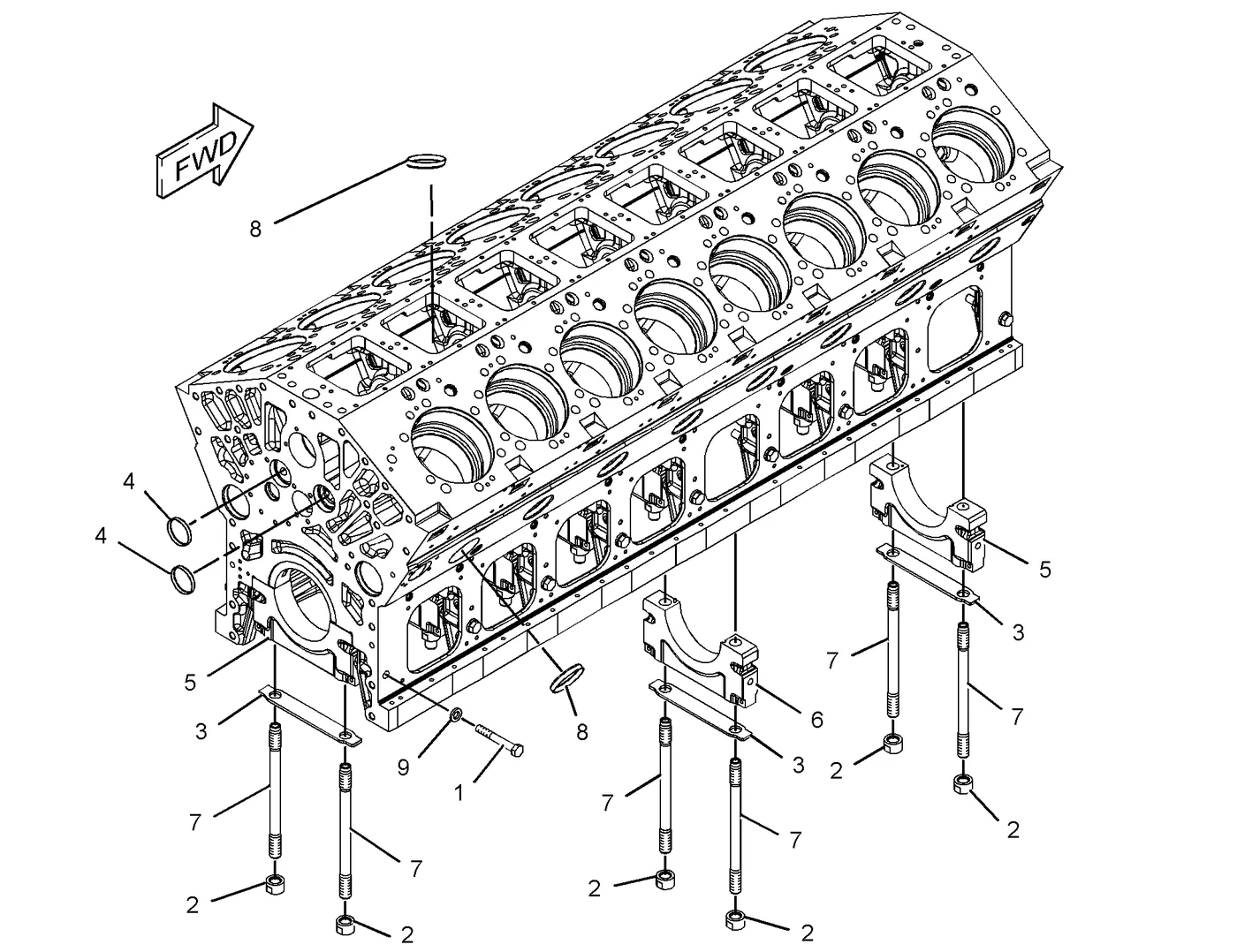 C175 9M6803 parts diagram
