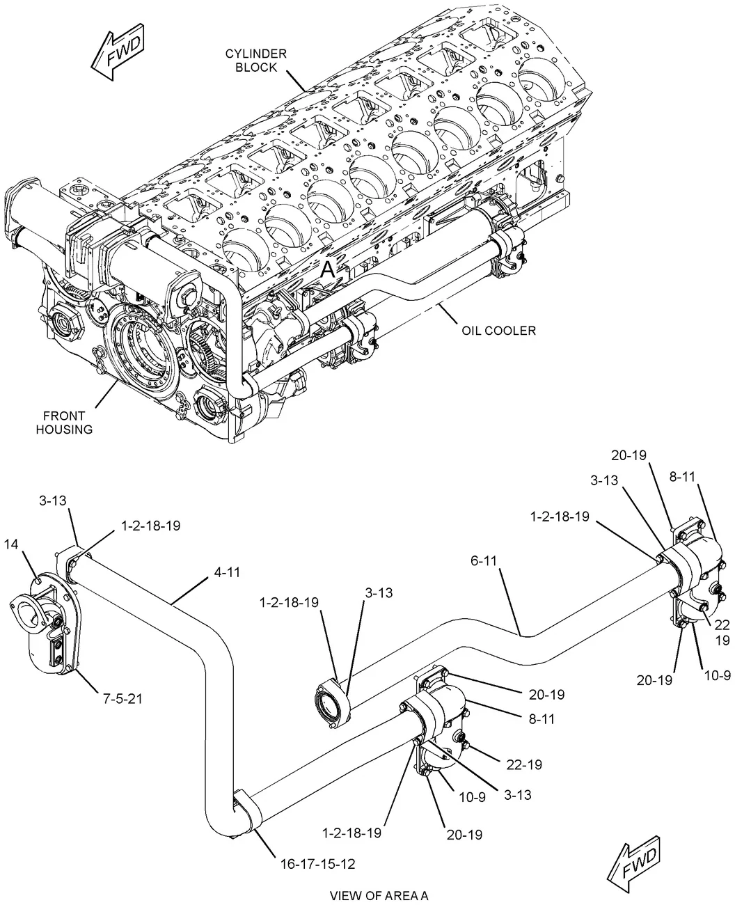C175 · LUBRICATION SYSTEM · 264-3103 CAT parts diagram