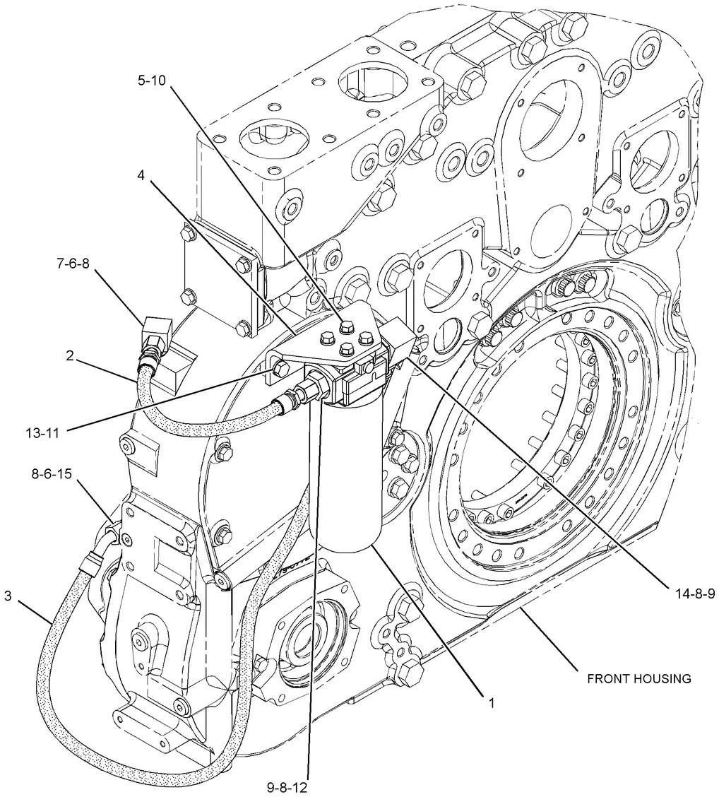 C175 · LUBRICATION SYSTEM · 284-8367 CAT parts diagram