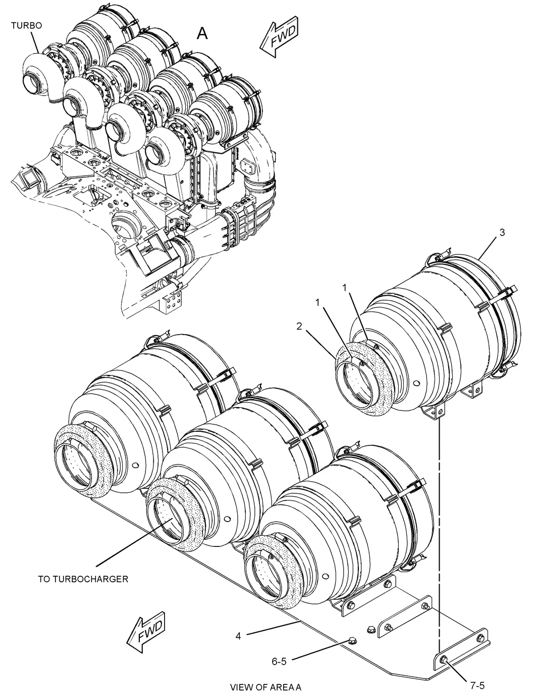 C175 · AIR INLET AND EXHAUST SYSTEM · 282-7911 CAT parts diagram