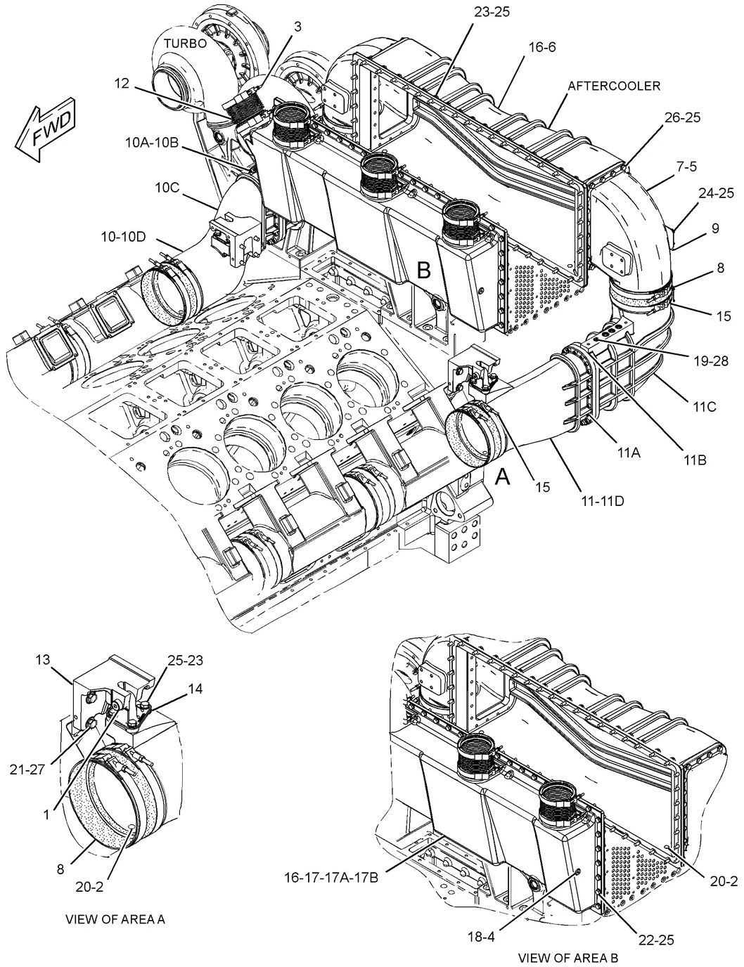 C175 · AIR INLET AND EXHAUST SYSTEM · 274-7710 CAT parts diagram