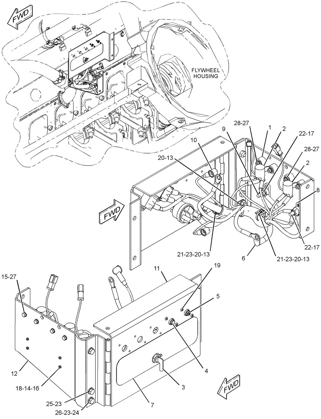 C175 · ELECTRICAL AND STARTING SYSTEM · 263-6747 CAT parts diagram