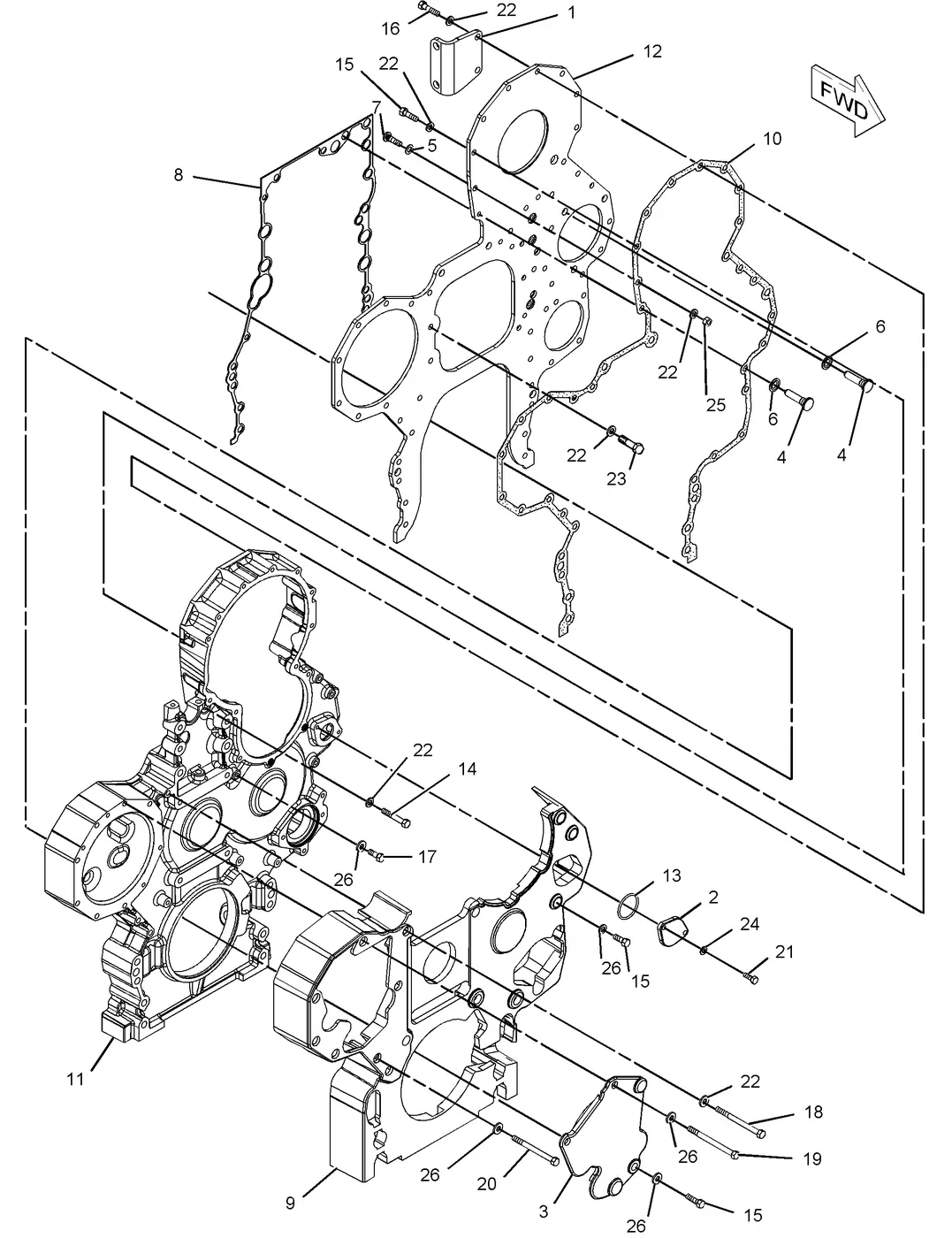 C18 · BASIC ENGINE · 244-5683 CAT parts diagram