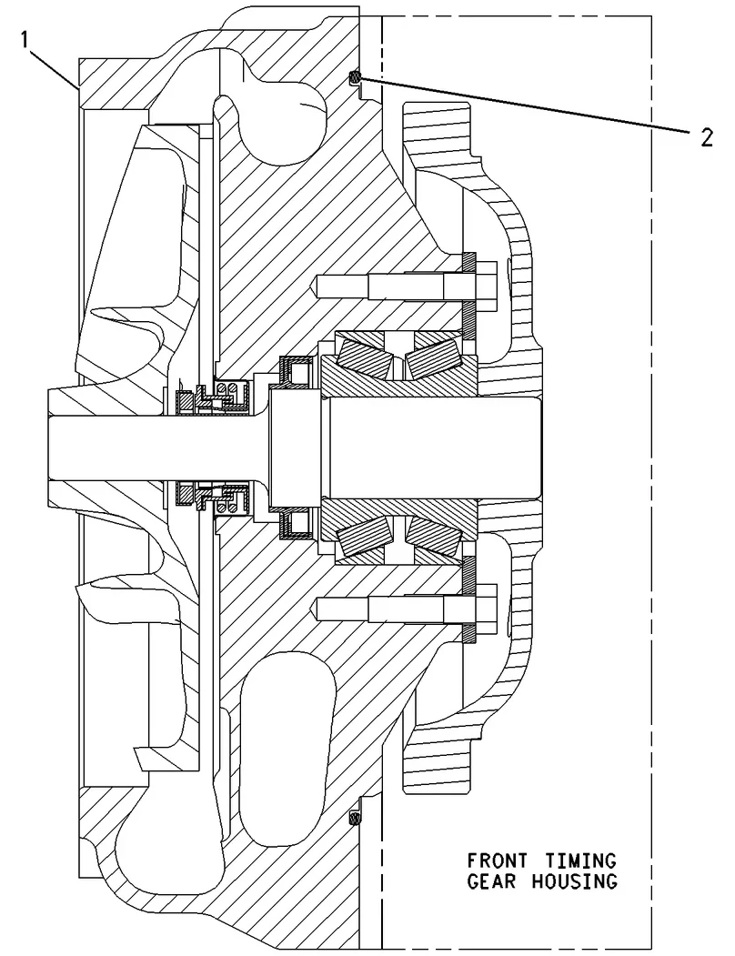 C18 · COOLING SYSTEM · 241-2422 CAT parts diagram