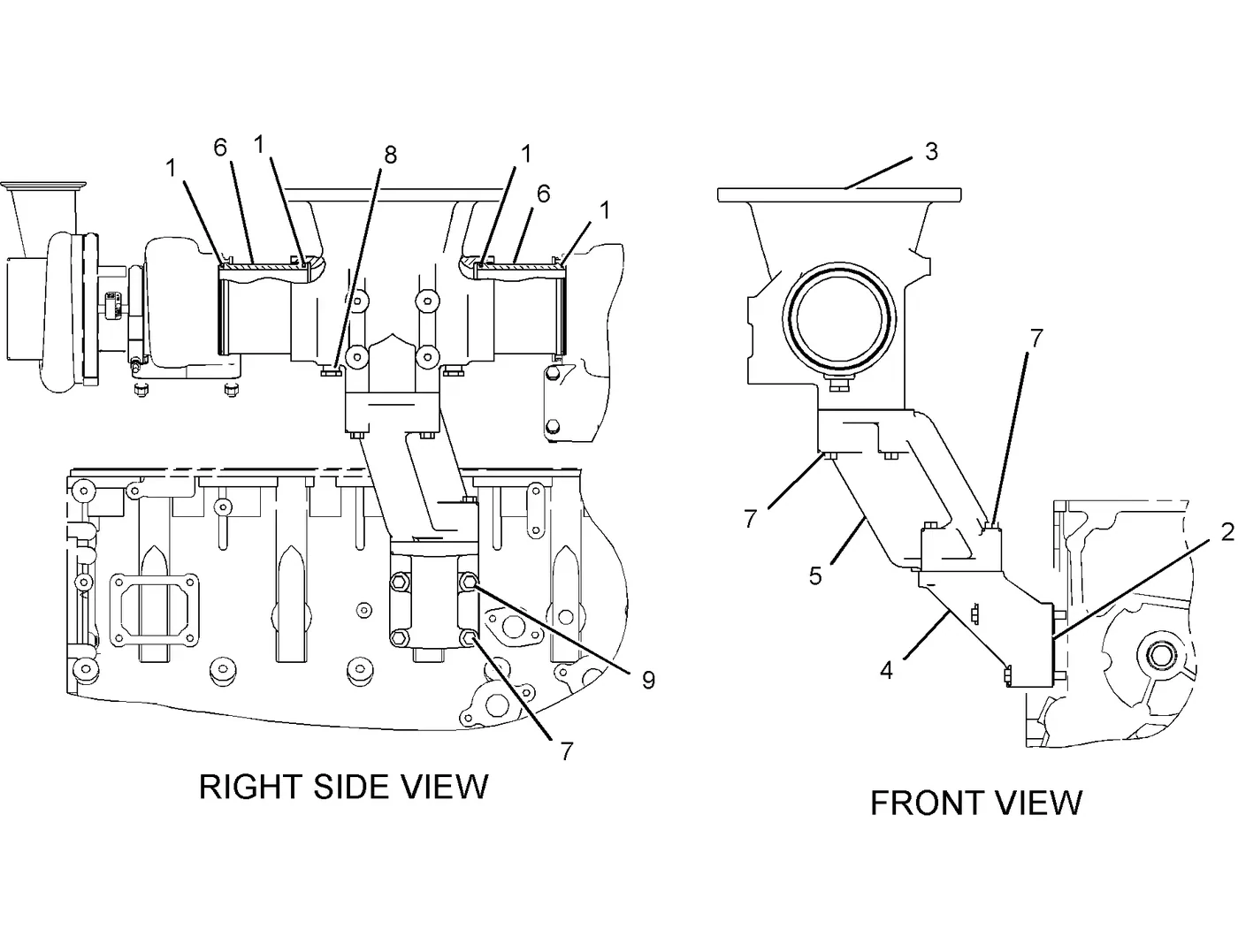 C18 · AIR INLET AND EXHAUST SYSTEM · 241-2422 CAT parts diagram