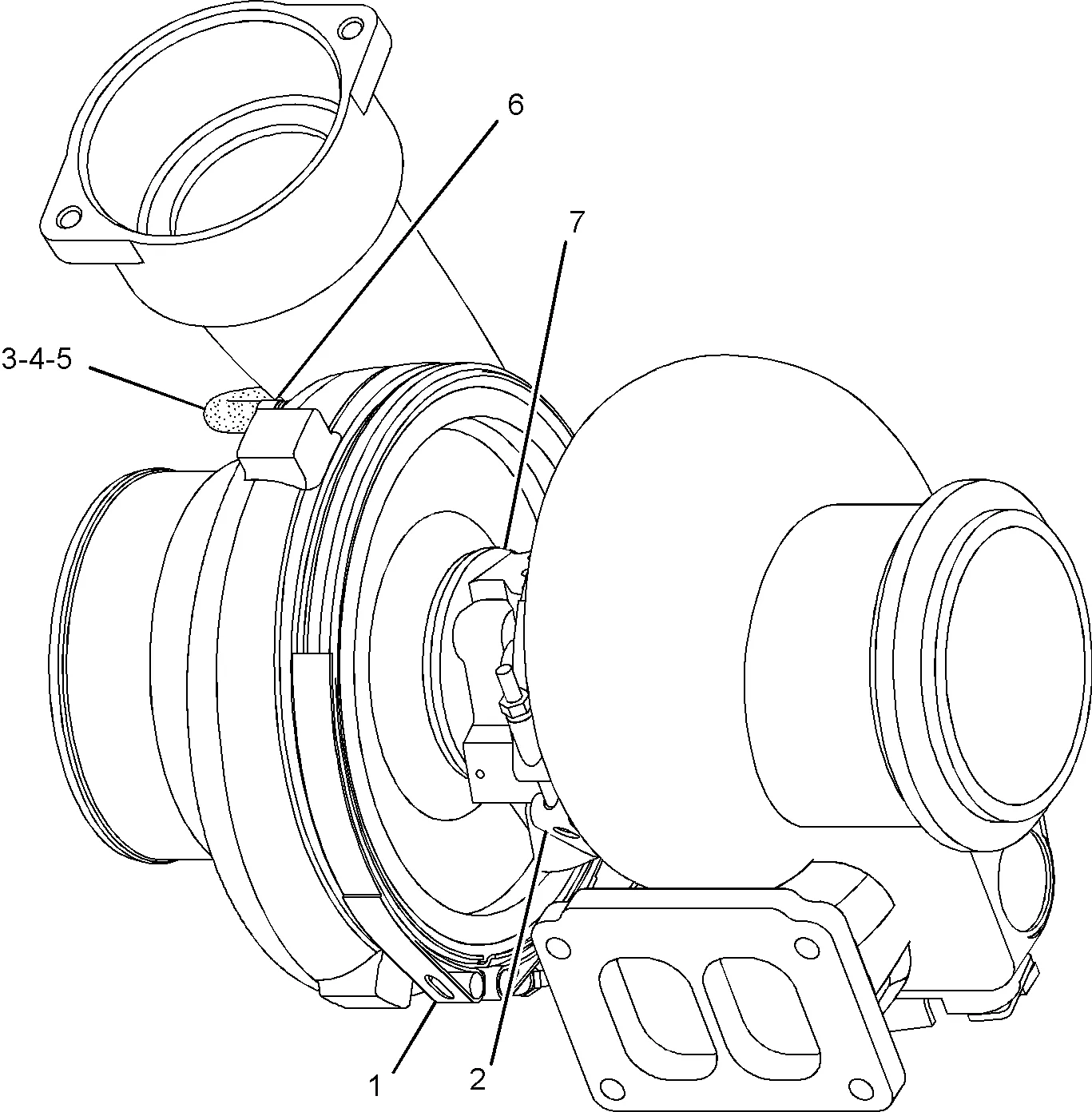 C18 · AIR INLET AND EXHAUST SYSTEM · 252-8017 CAT parts diagram