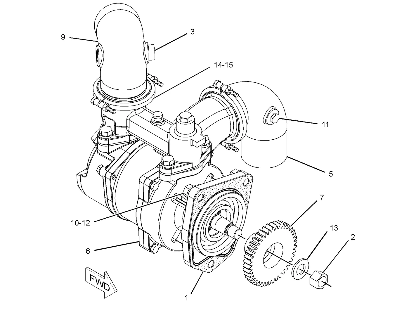 C18 9X3402 parts diagram