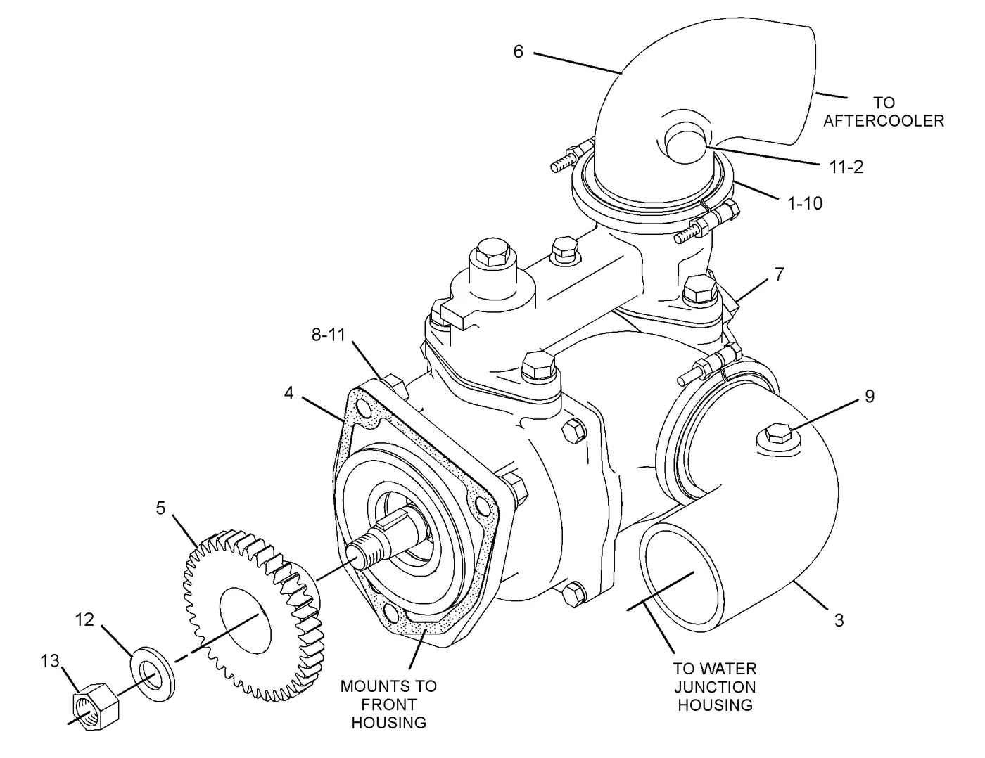 C18 · COOLING SYSTEM · 240-9057 CAT parts diagram
