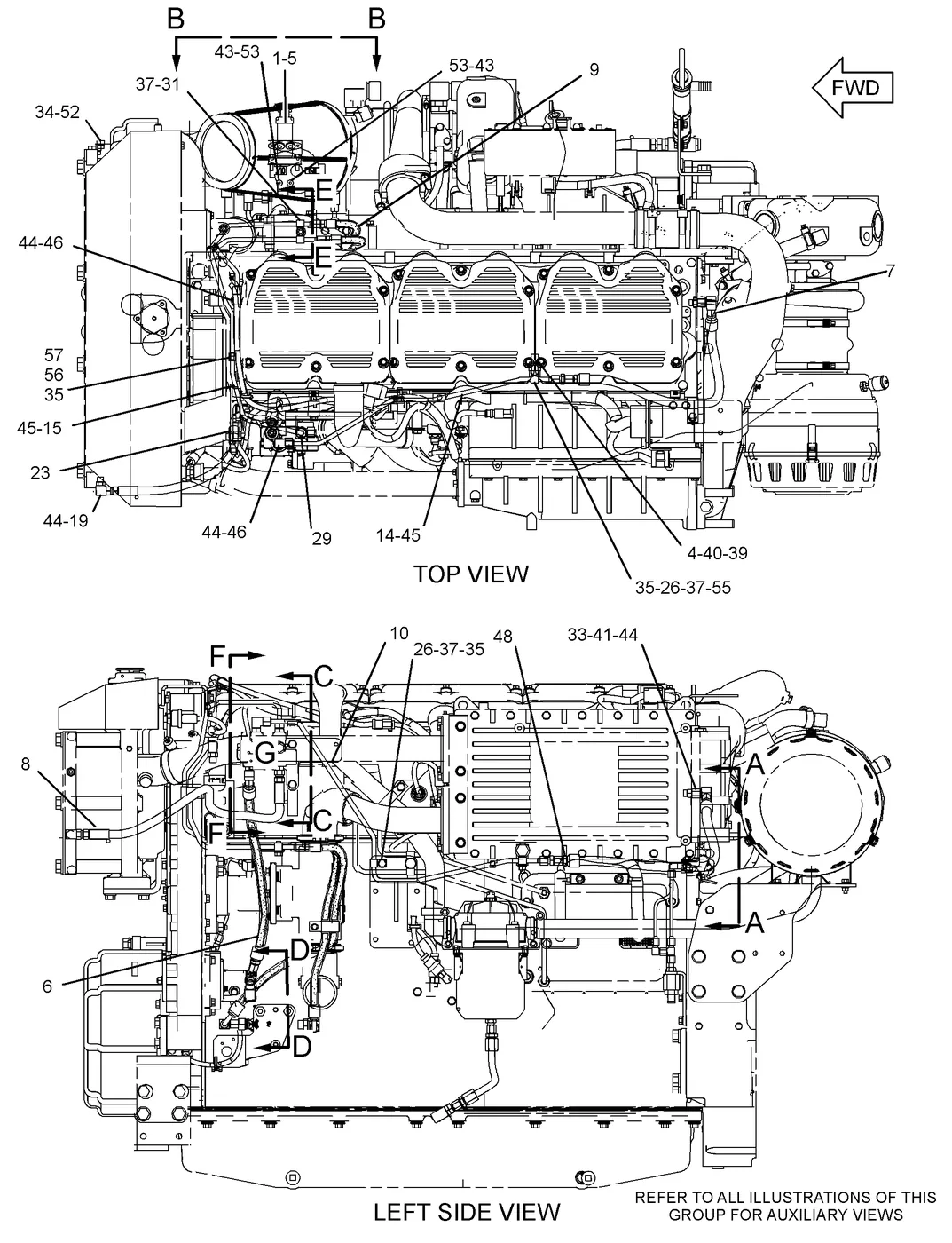 C18 · FUEL SYSTEM · 199-3154 CAT parts diagram