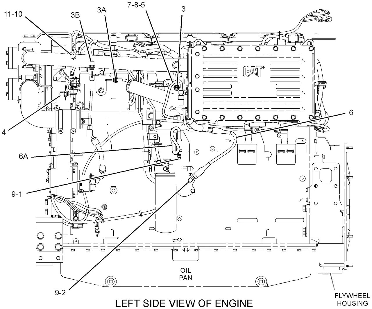 C18 · ELECTRICAL AND STARTING SYSTEM · 322-4070 CAT parts diagram
