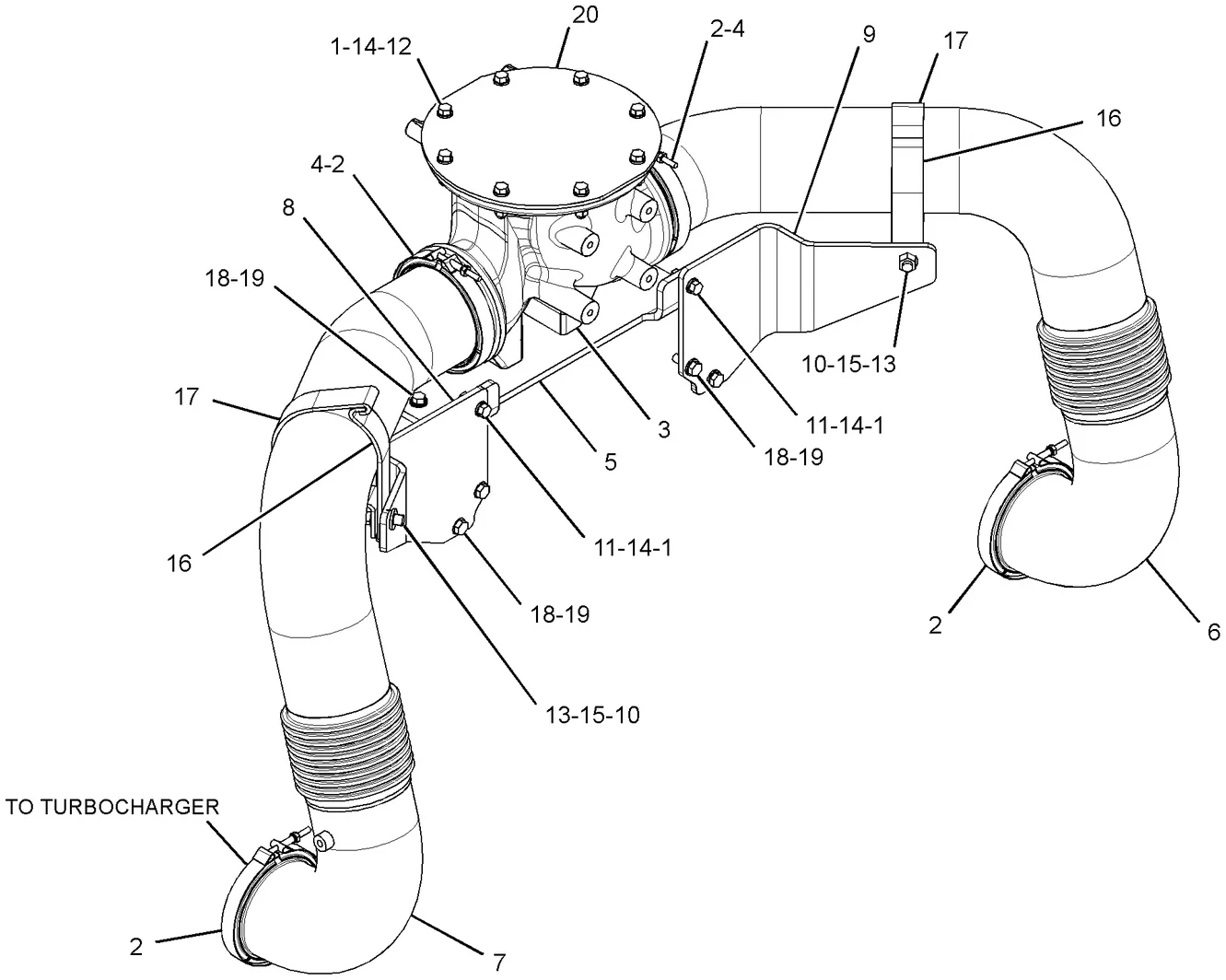 C27 · AIR INLET AND EXHAUST SYSTEM · 349-5622 CAT parts diagram