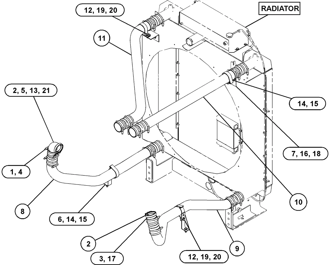 C27 · AIR INLET AND EXHAUST SYSTEM · 349-2574 CAT parts diagram