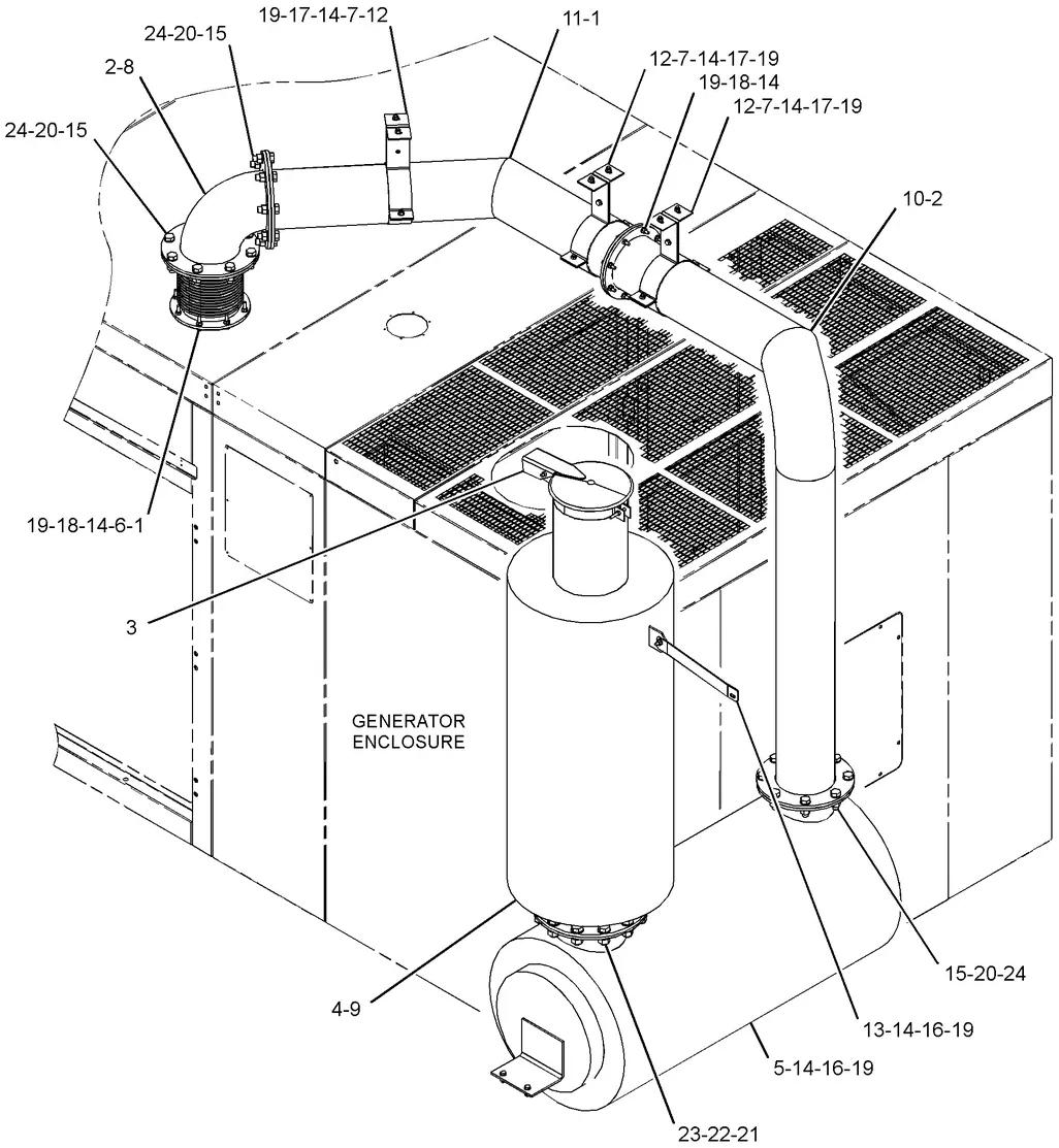 C27 · AIR INLET AND EXHAUST SYSTEM · 397-2005 CAT parts diagram