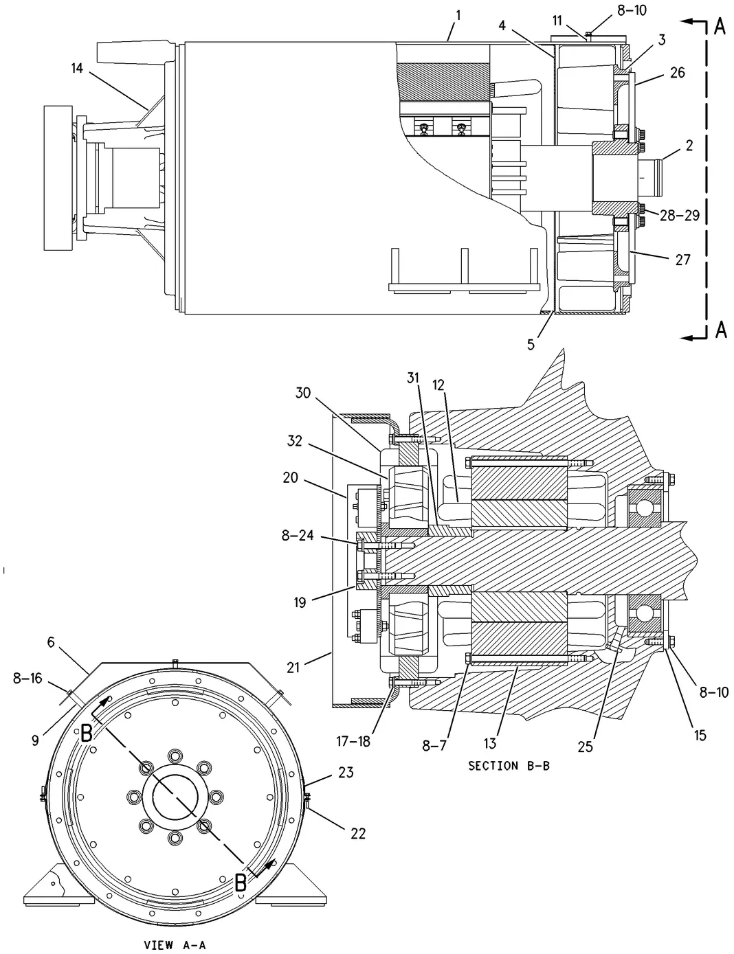 C27 · GENERATORS · 136-6580 CAT parts diagram