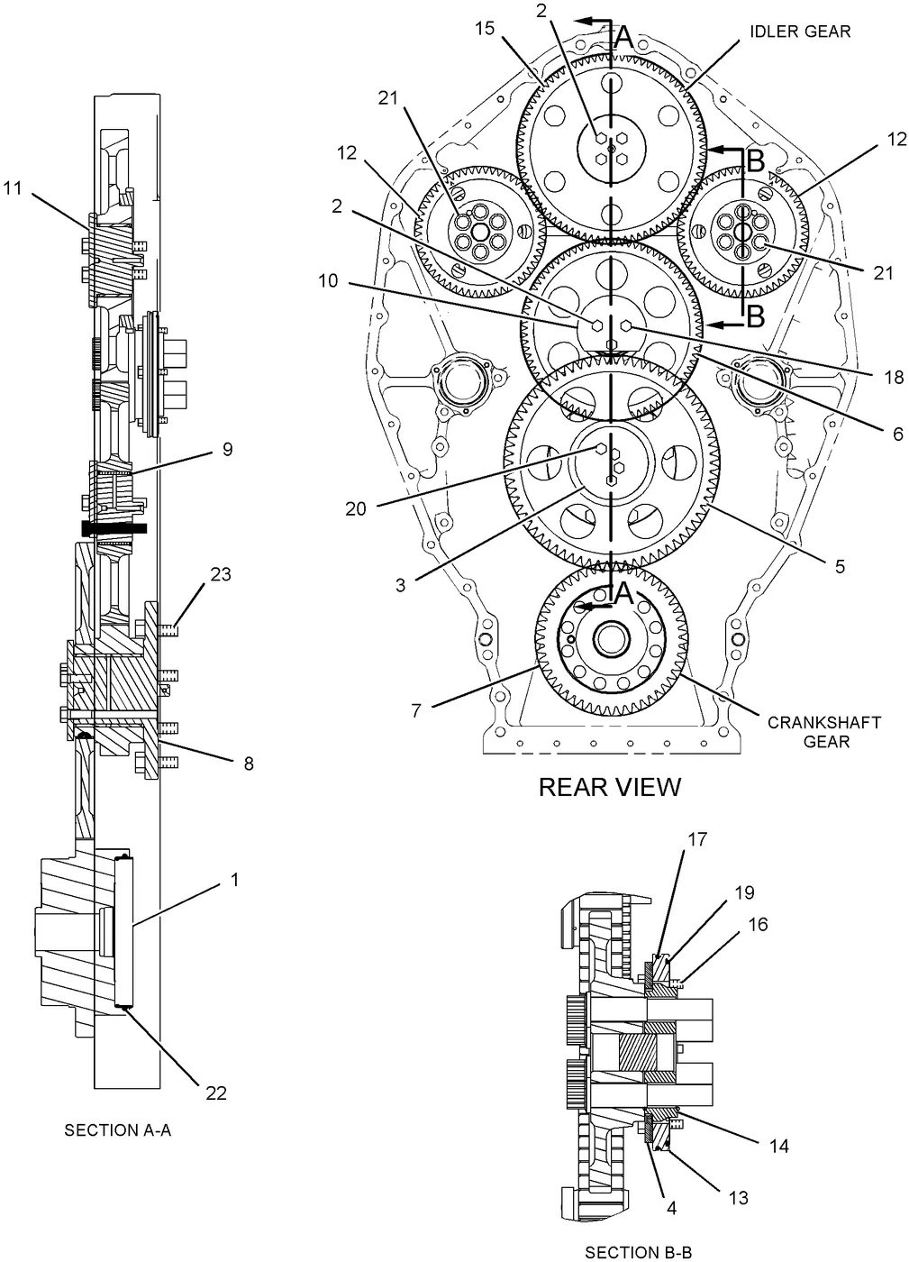 C27 6V3319 parts diagram