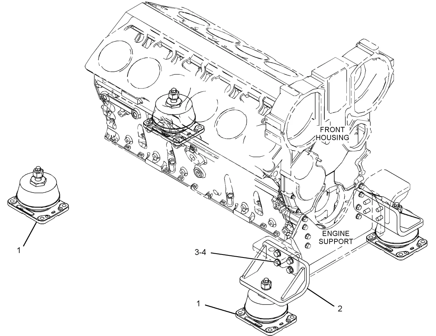 C32 · BASIC ENGINE · 384-7485 CAT parts diagram