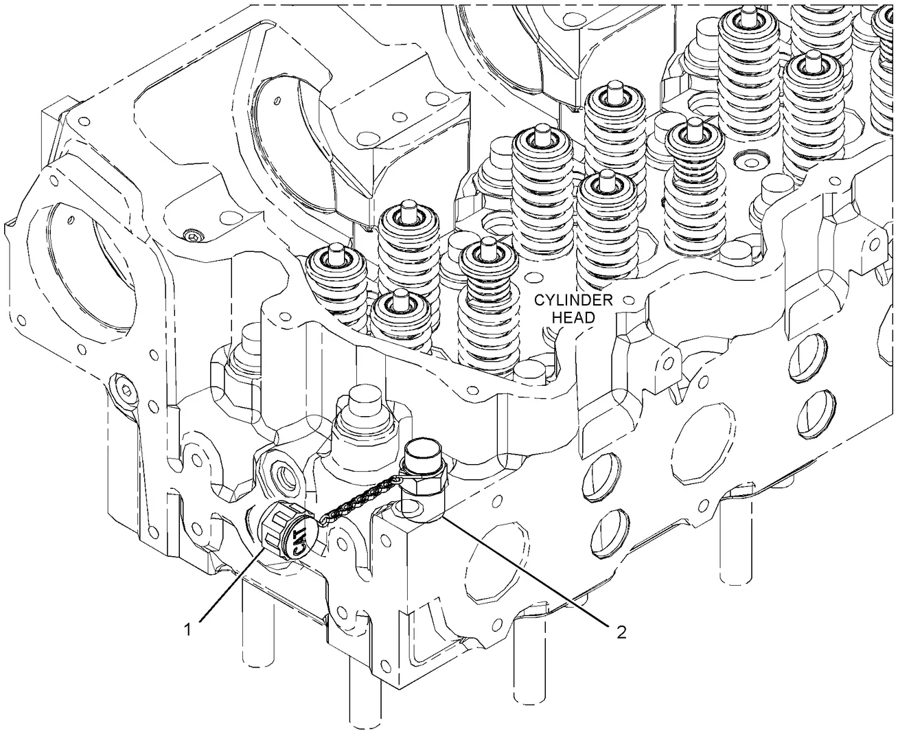 C32 · COOLING SYSTEM · 309-7022 CAT parts diagram