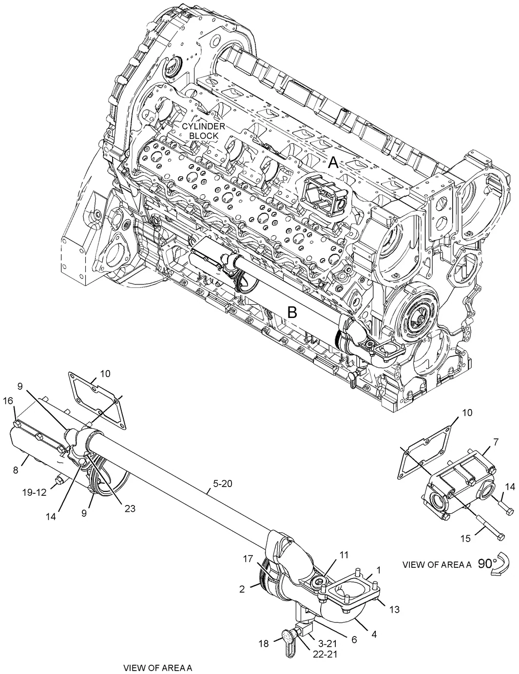 C32 · COOLING SYSTEM · 364-8175 CAT parts diagram