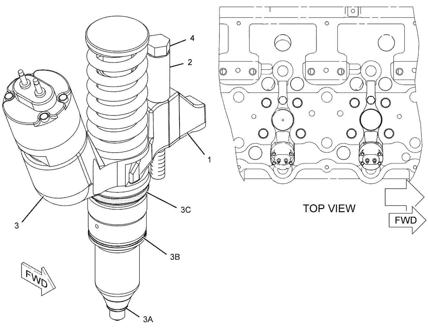 C32 · FUEL SYSTEM · 261-0048 CAT parts diagram