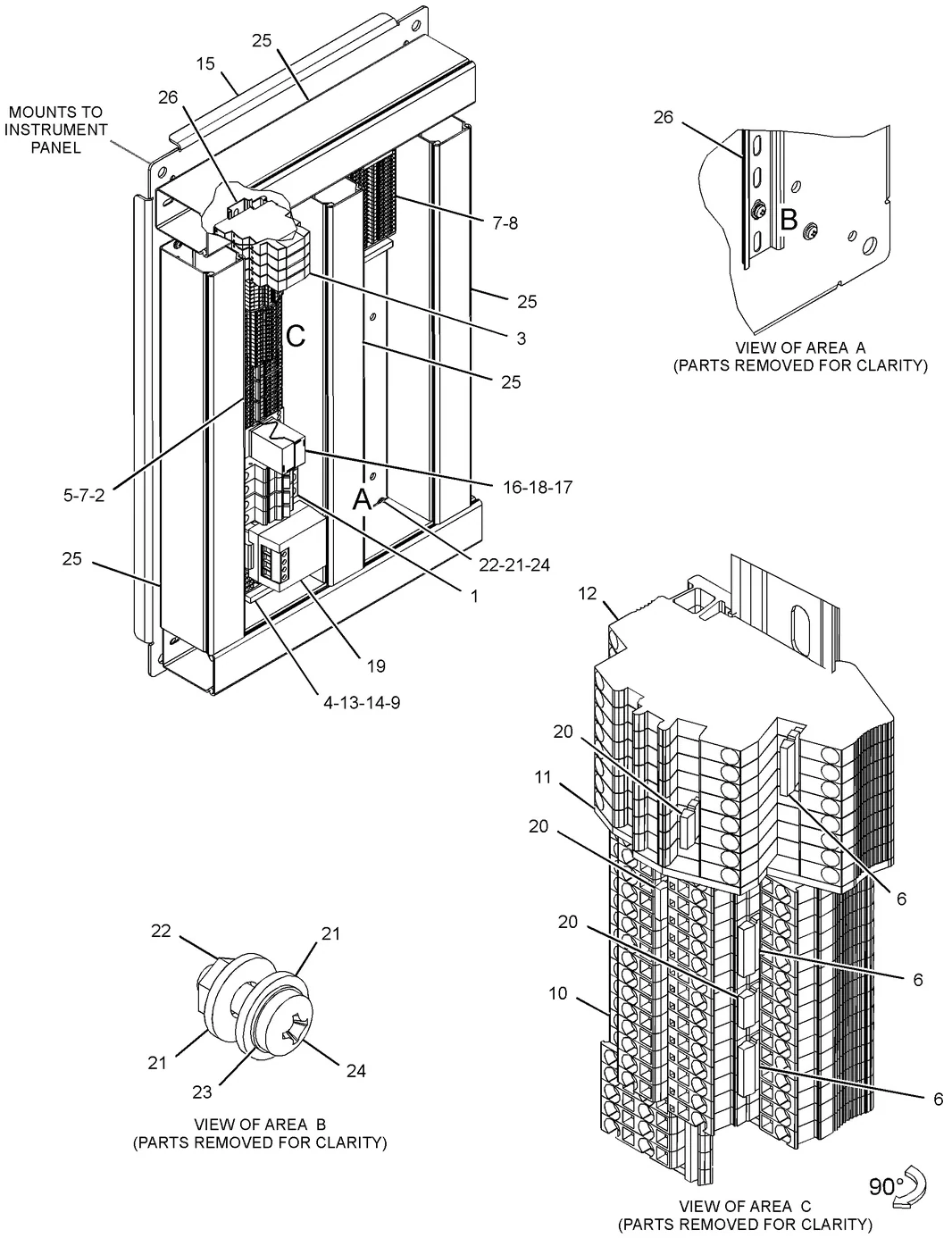 C32 · ELECTRICAL AND STARTING SYSTEM · 371-1425 CAT parts diagram