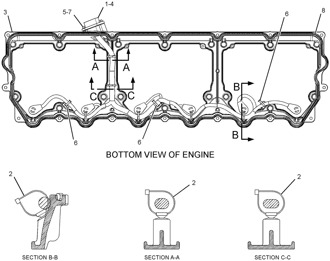 C32 · BASIC ENGINE · 387-1813 CAT parts diagram