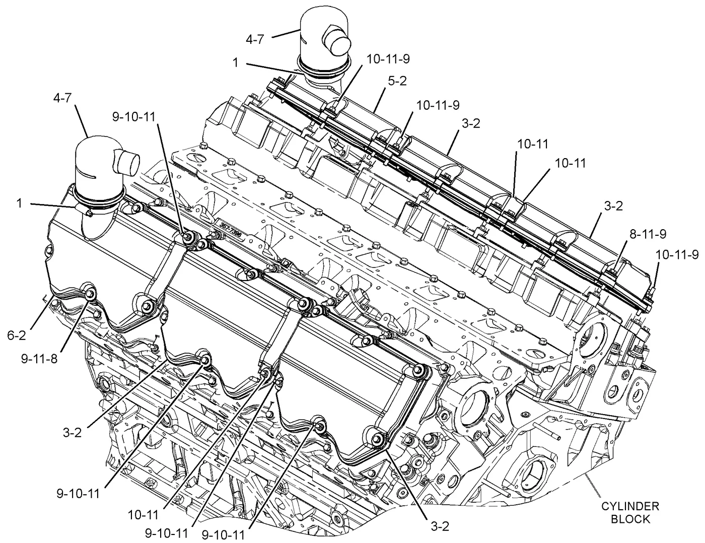 C32 2829105 parts diagram