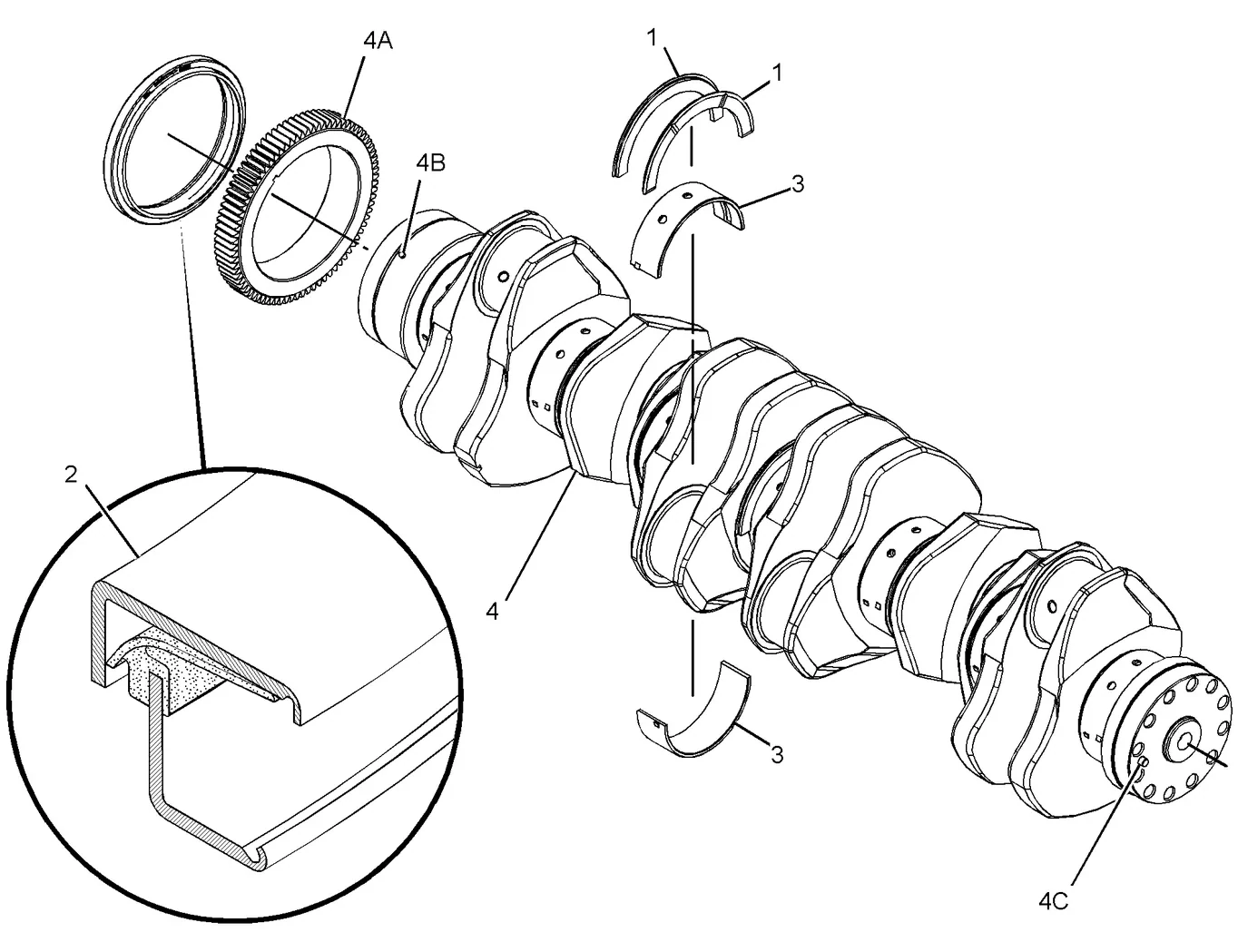 C32 · BASIC ENGINE · 224-3250 CAT parts diagram