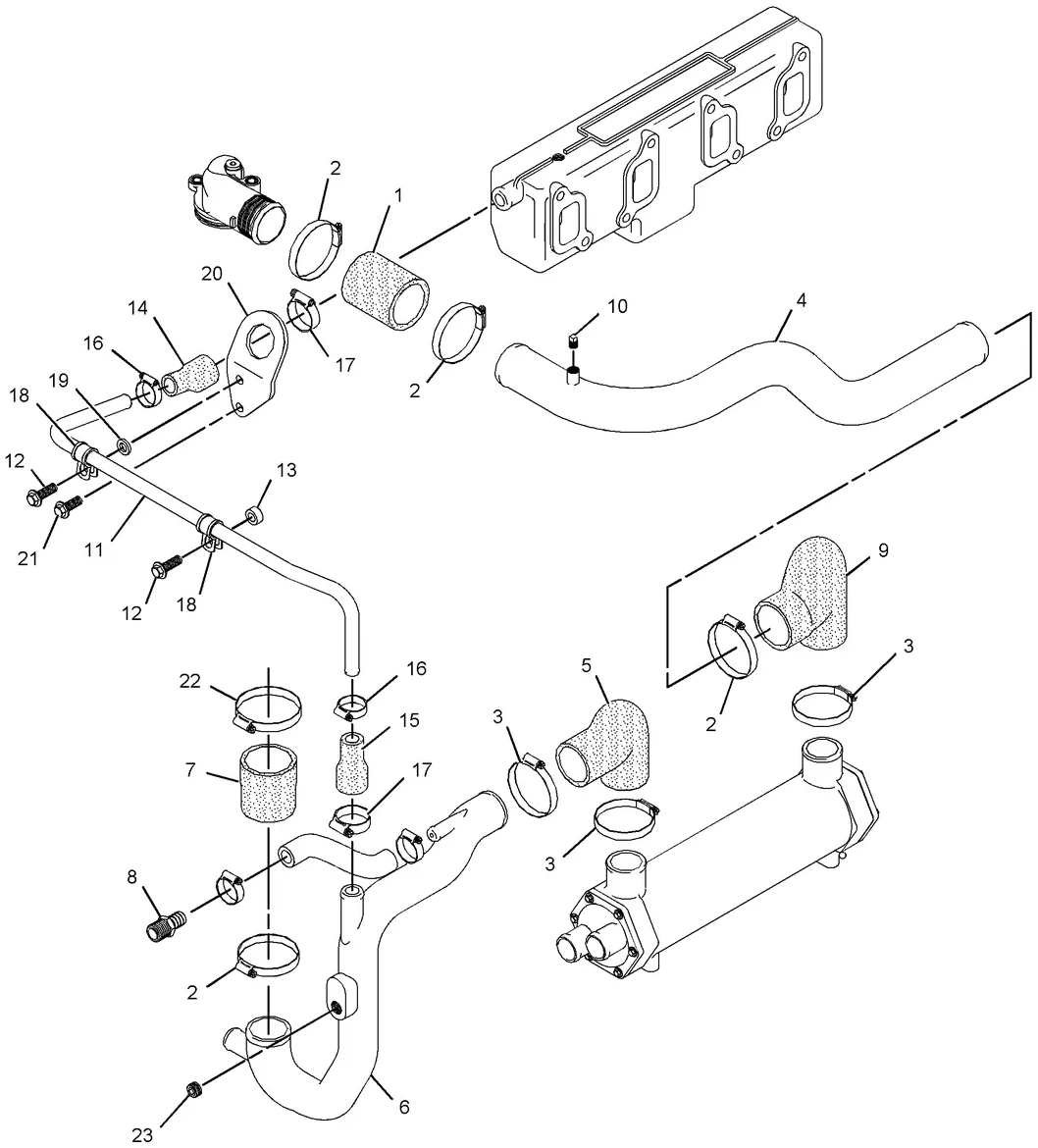 C4.4 · COOLING SYSTEM · 263-5387 CAT parts diagram