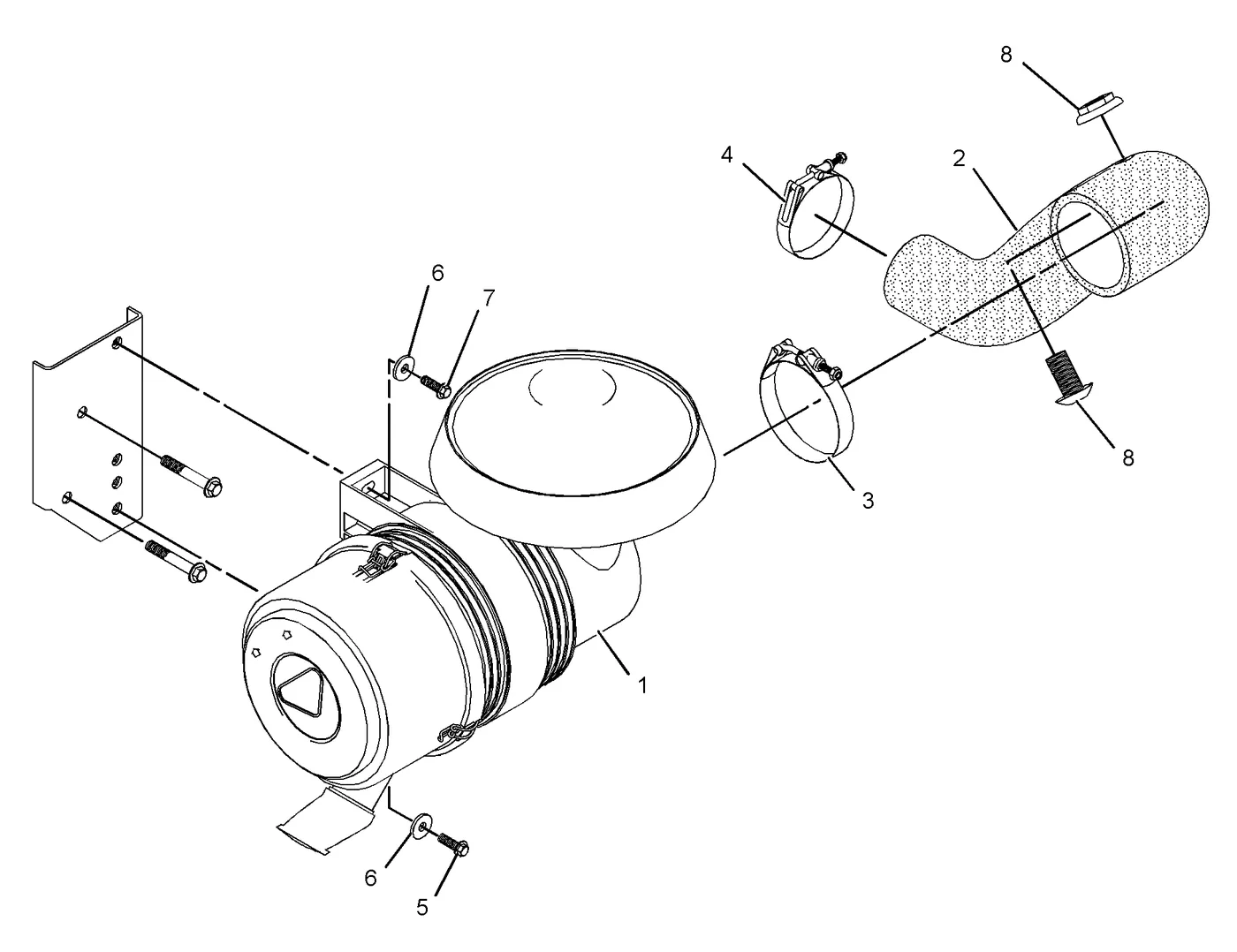C4.4 · AIR INLET AND EXHAUST SYSTEM · 269-3099 CAT parts diagram
