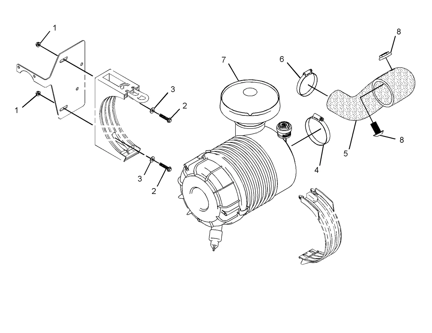 C4.4 · AIR INLET AND EXHAUST SYSTEM · 292-0468 CAT parts diagram