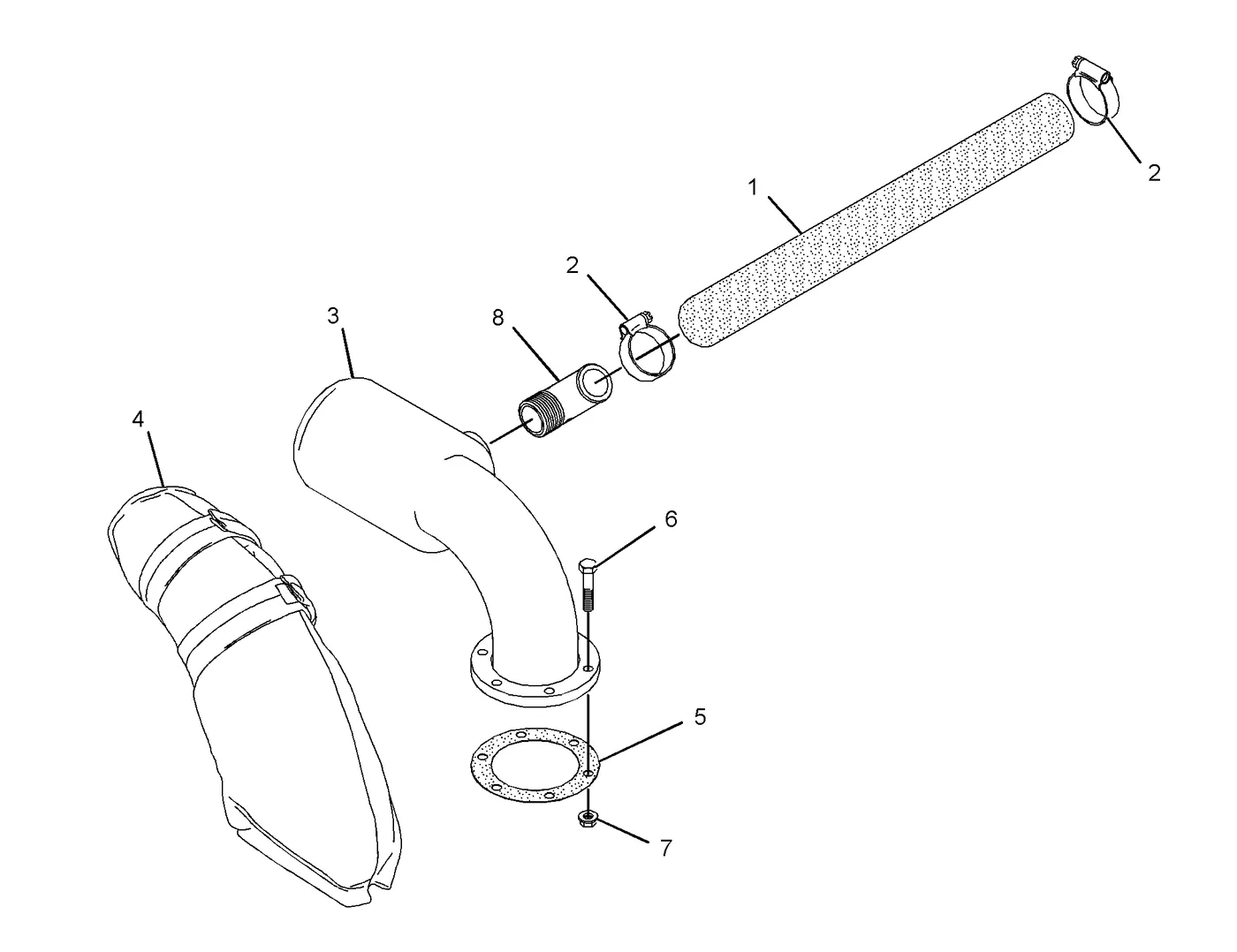 C4.4 · AIR INLET AND EXHAUST SYSTEM · 274-1939 CAT parts diagram