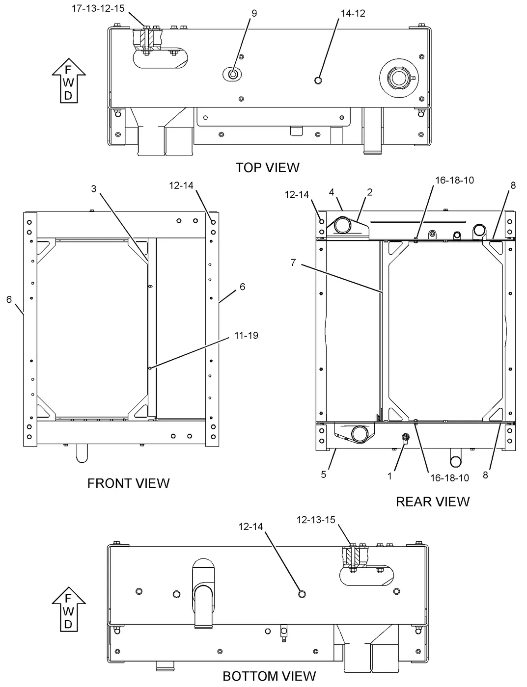 C7 · COOLING SYSTEM · 290-1270 CAT parts diagram