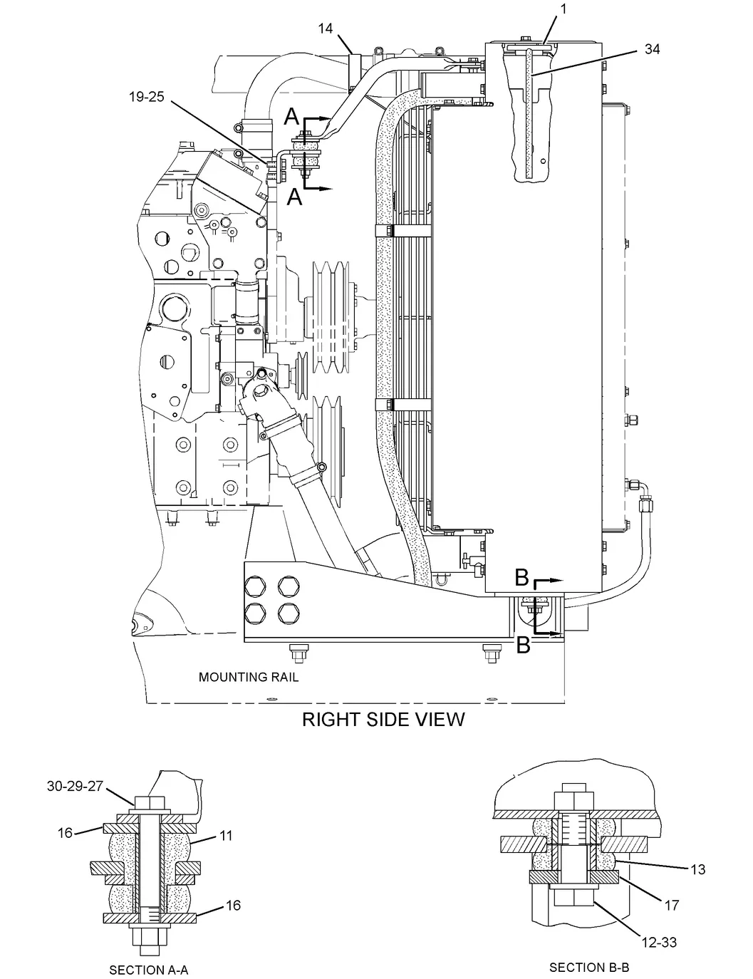 C7 · COOLING SYSTEM · 253-7179 CAT parts diagram