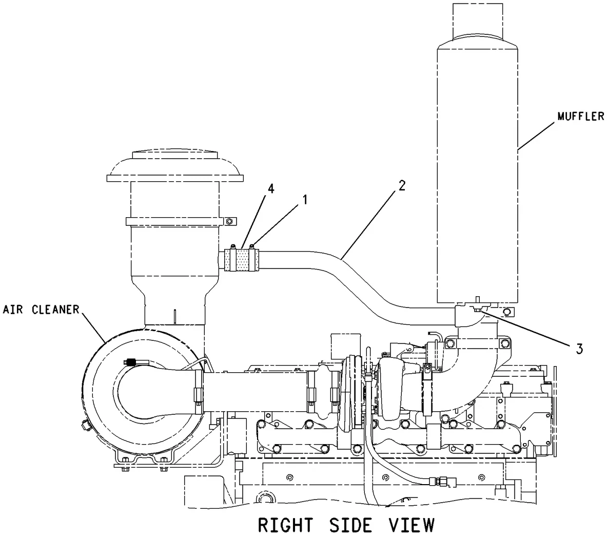 C7 · AIR INLET AND EXHAUST SYSTEM · 230-2564 CAT parts diagram
