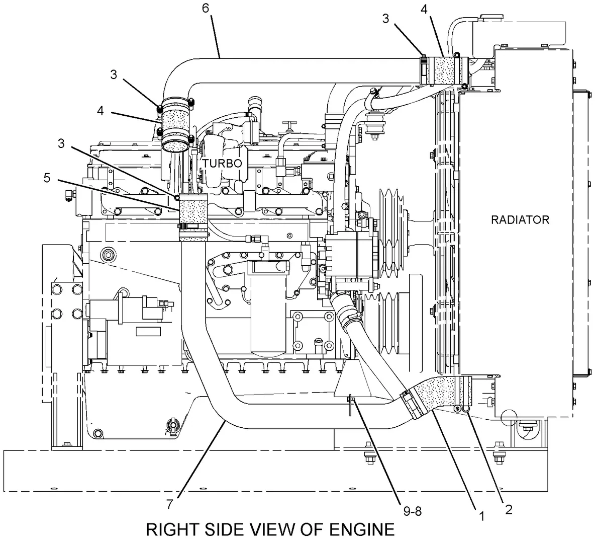 C7 · AIR INLET AND EXHAUST SYSTEM · 228-4319 CAT parts diagram