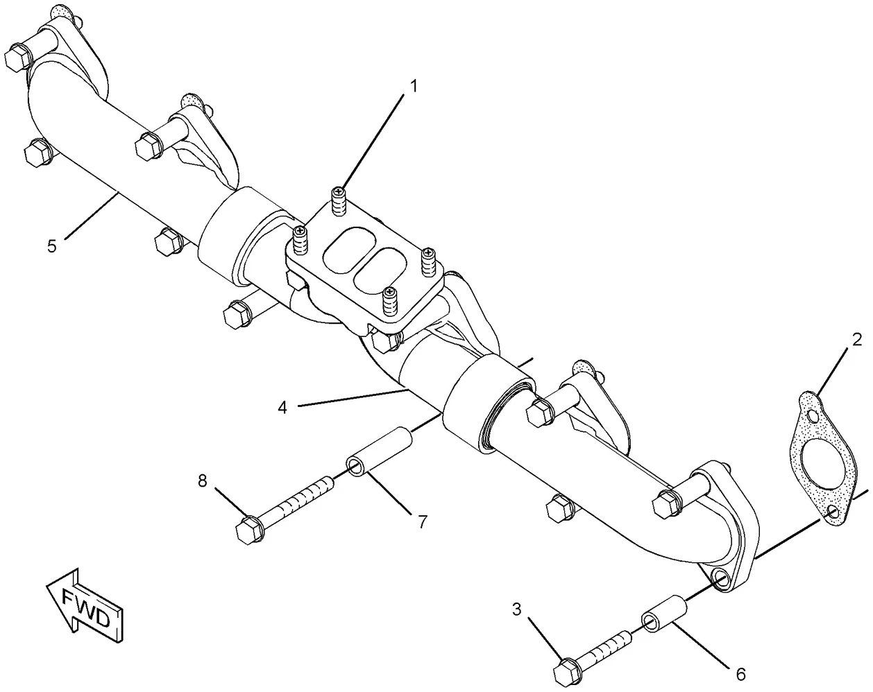 C7 · AIR INLET AND EXHAUST SYSTEM · 183-6845 CAT parts diagram