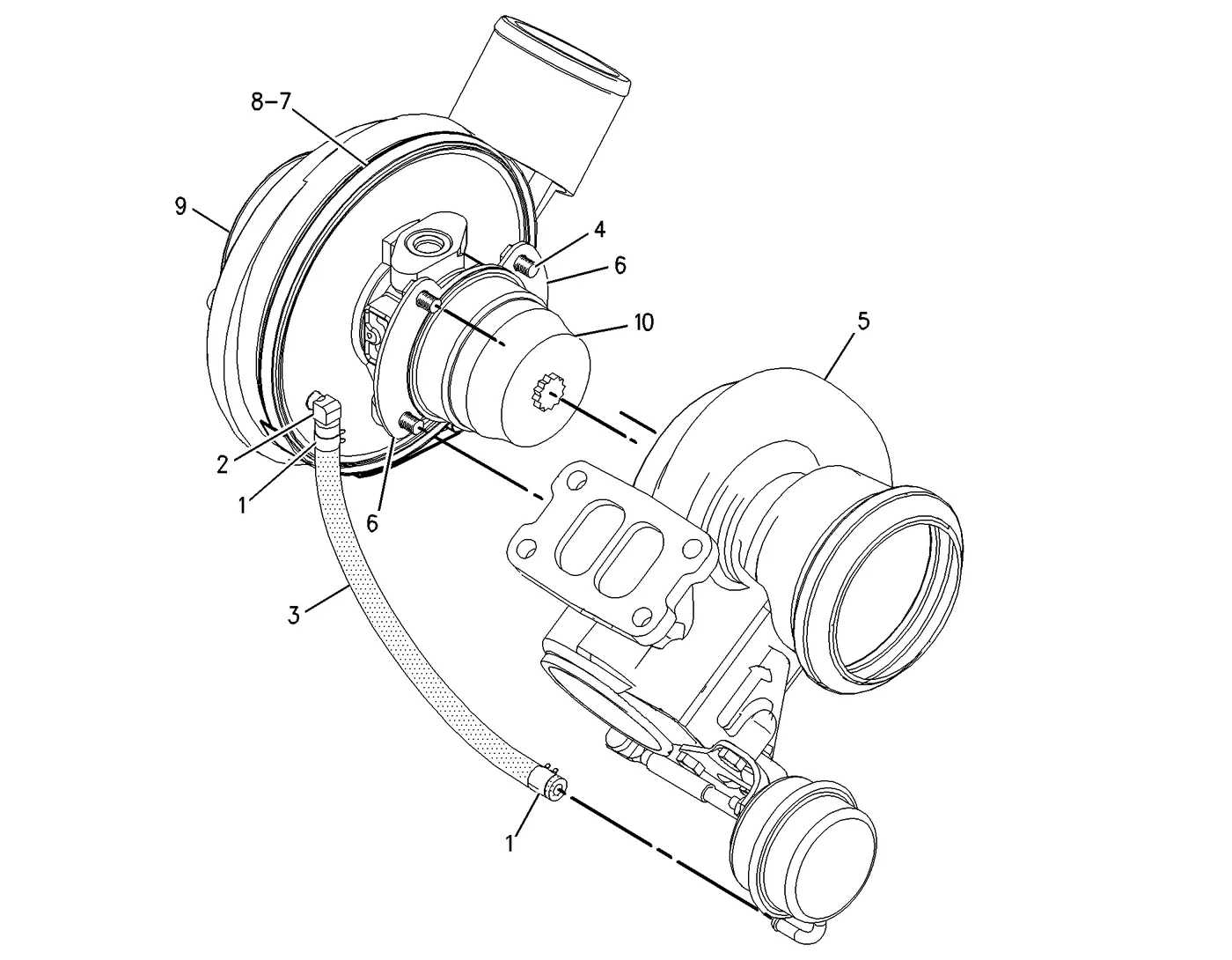 C7 · AIR INLET AND EXHAUST SYSTEM · 201-6846 CAT parts diagram