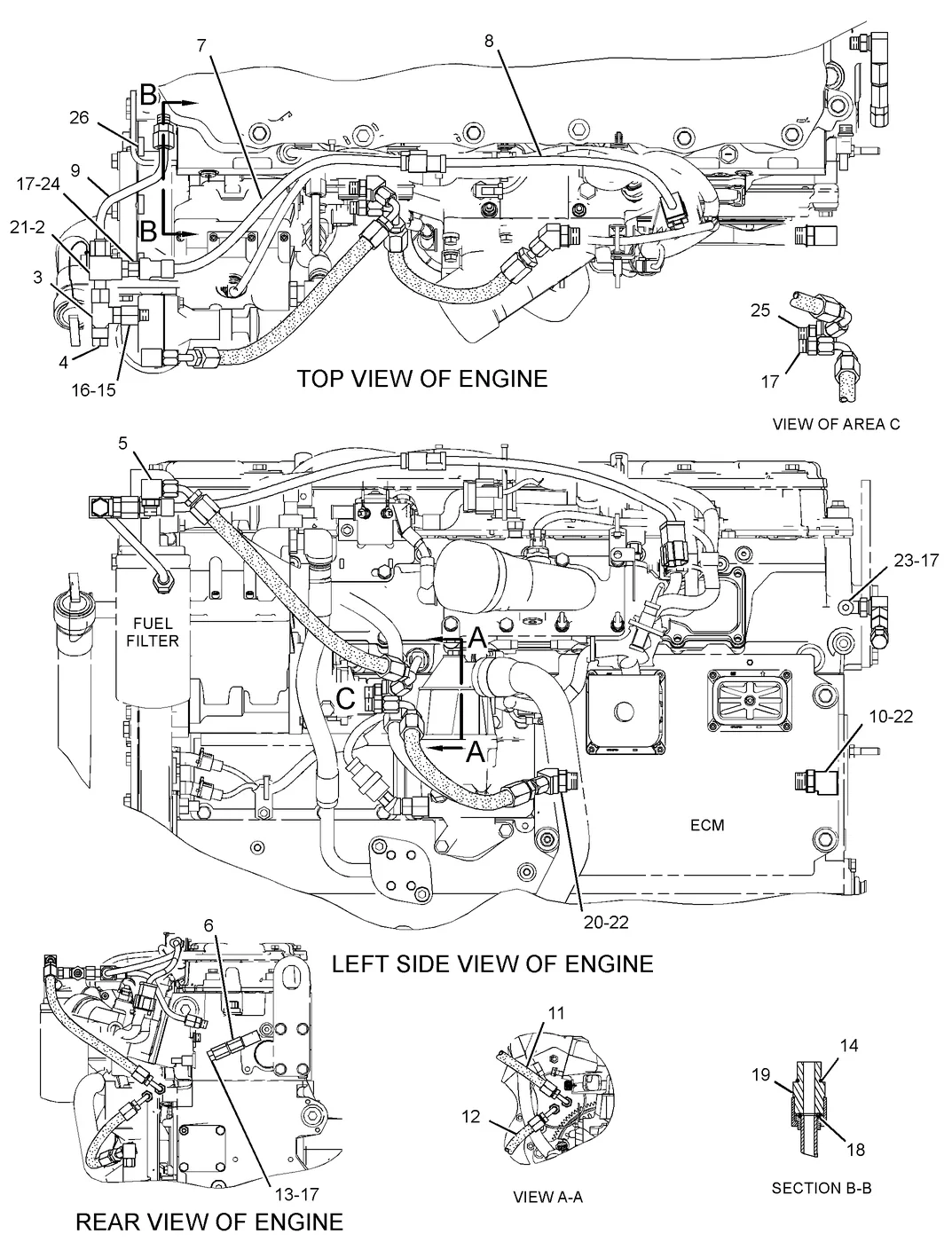 C7 · FUEL SYSTEM · 275-0953 CAT parts diagram